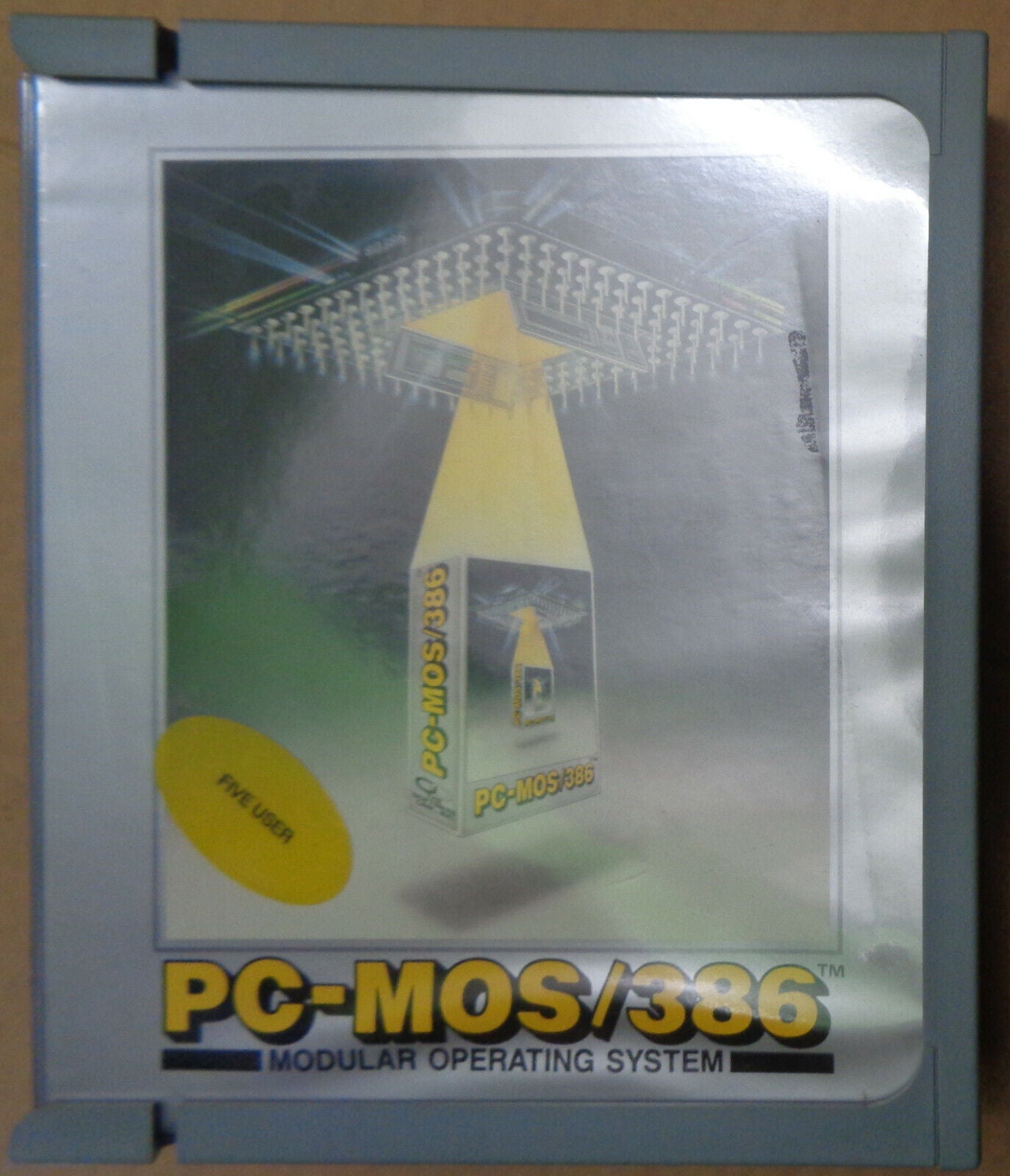 PC-MOS/386 Modular Operating System - 5-User version, 1988. Unused. Pristine.