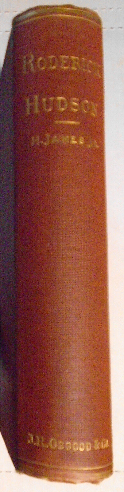 Henry James : Roderick Hudson. First American edition, 1876. First state.