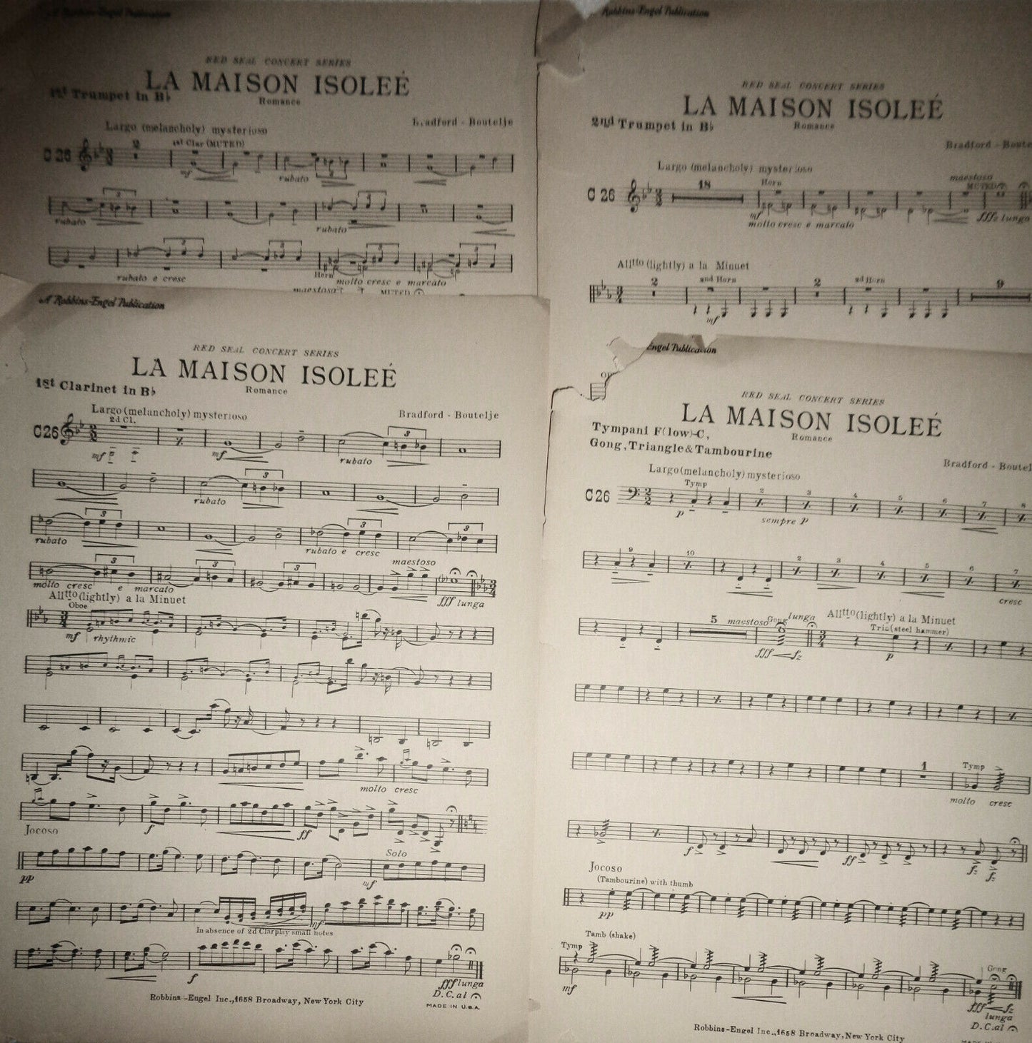 La maison isoleé : romance, by James C Bradford; Phil Boutelje - 1925 Orchestra