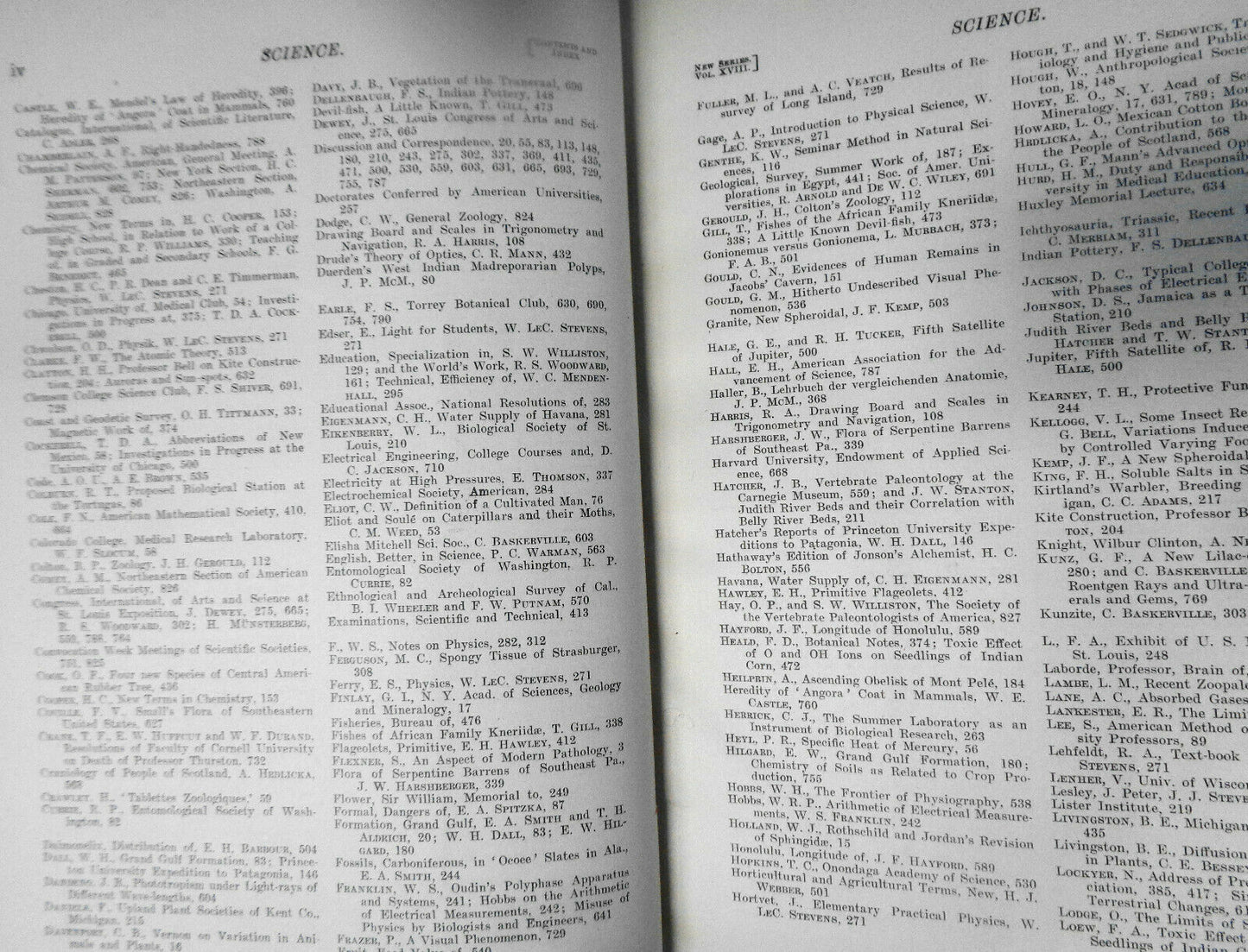 Science, Vol. 18: July-December, 1903 - Weekly Journal of AAAS. Bound volume.