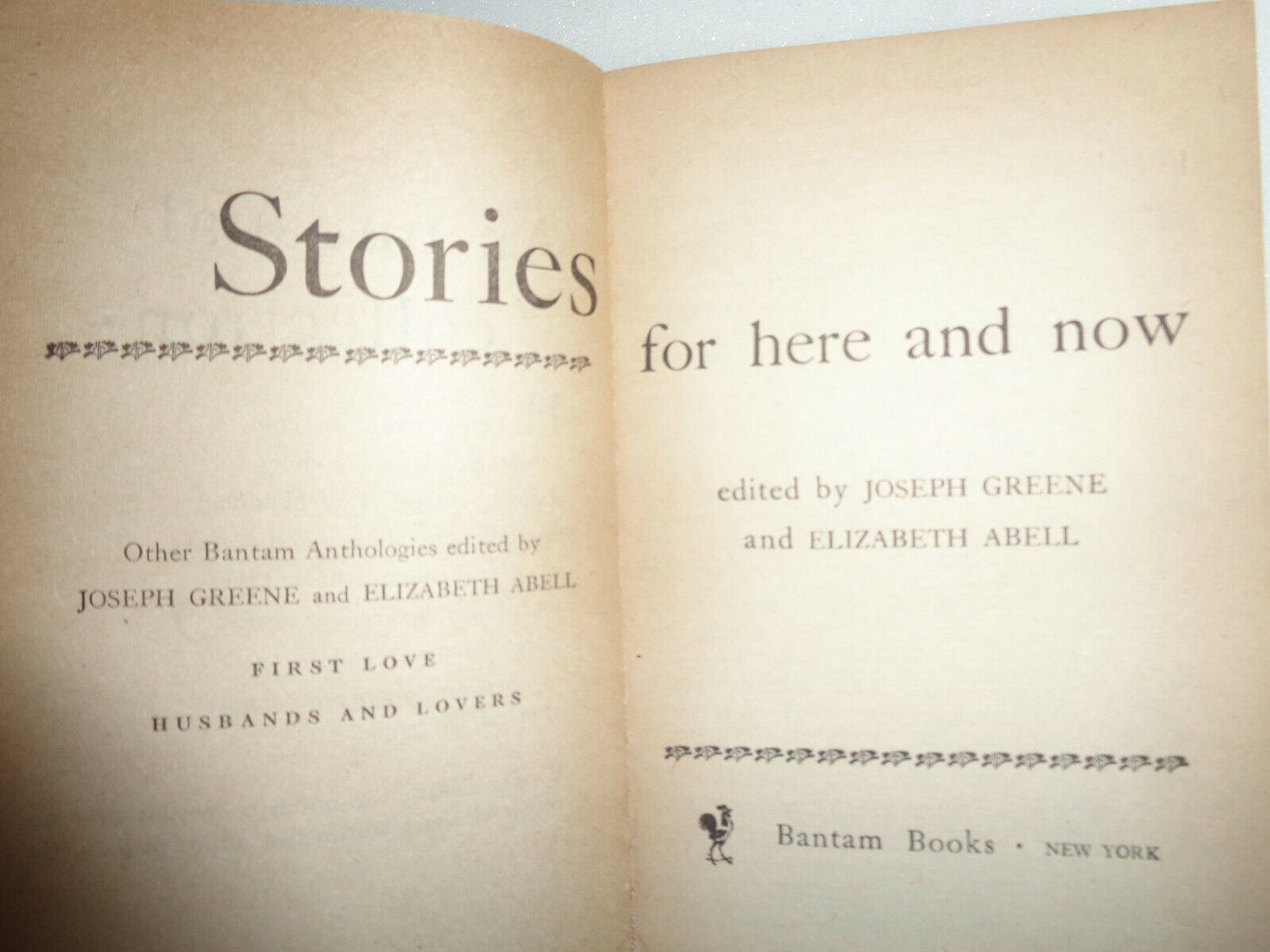 Stories From Here and Now - Faulkner, Fitzgerald, Maugham 1951 First Printing