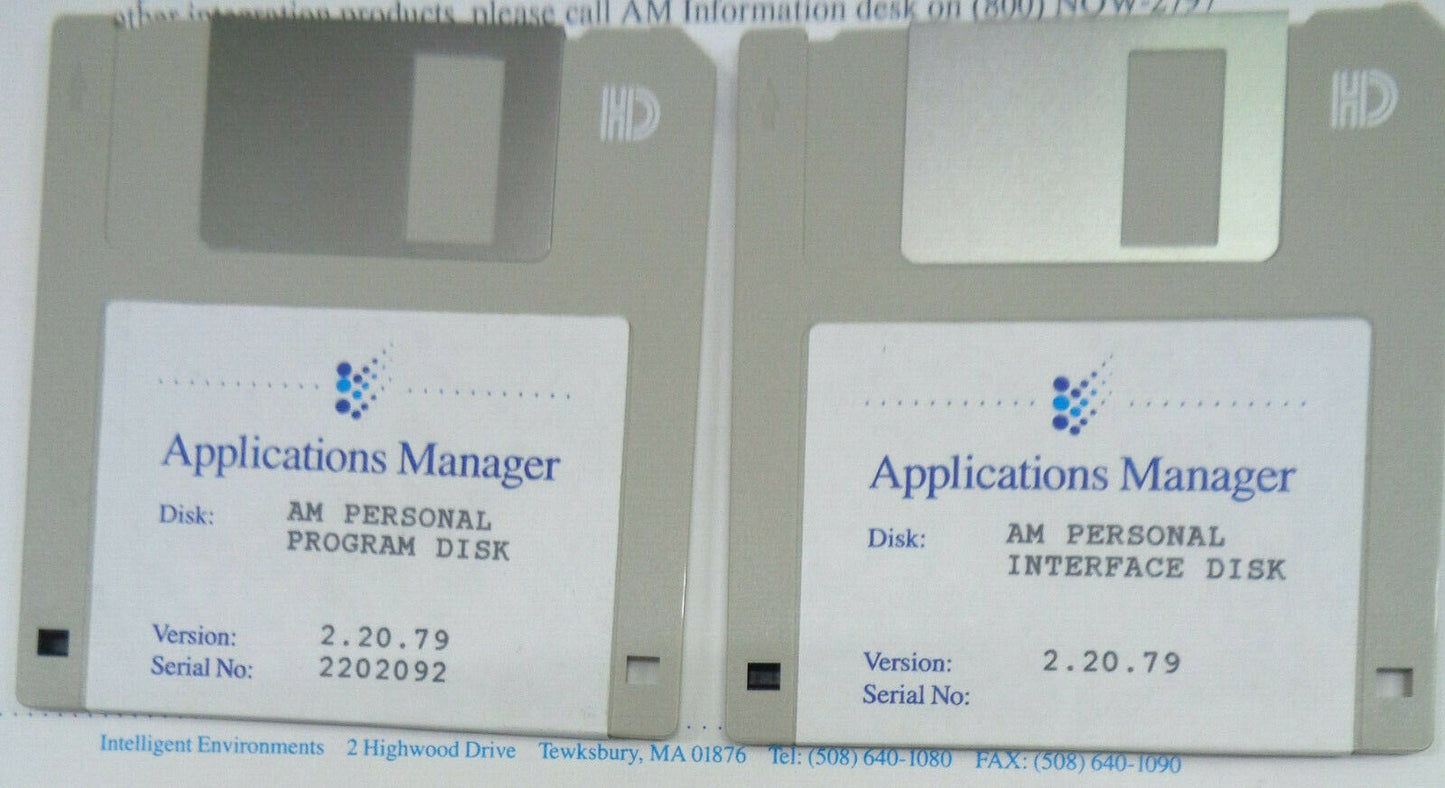 Applications Manager by Intelligent Environments for OS/2 Presentation Manager