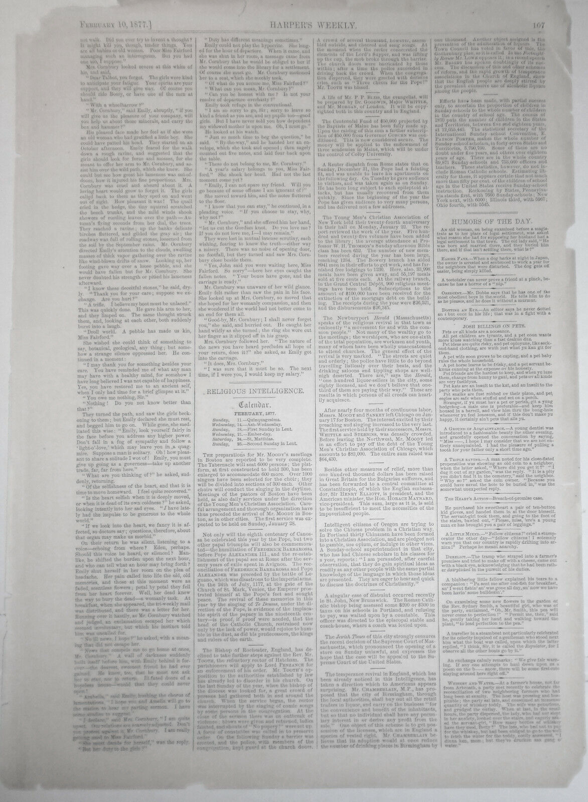 Taking A Pilot, Off Sandy Hook. Harper's Weekly February 10, 1877