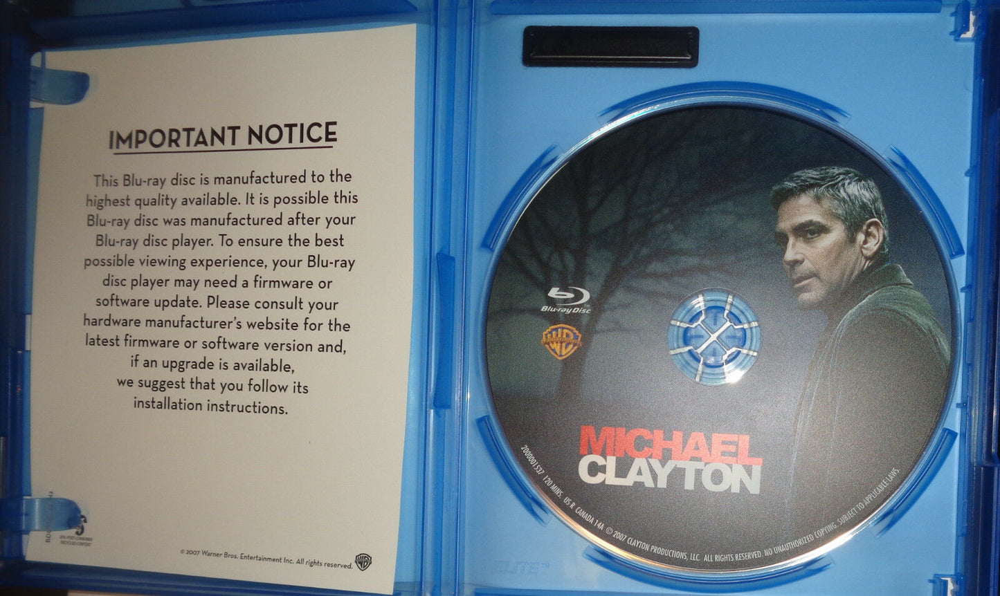 Michael Clayton (Blu-ray Disc, 2008) - Like New