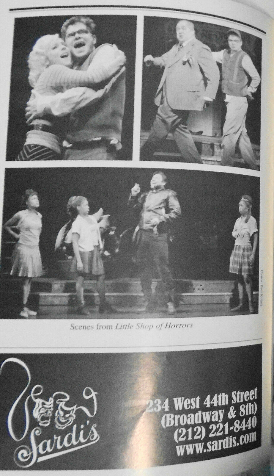 Little Shop Of Horrors - Playbill - March 2004. Sondheim interview