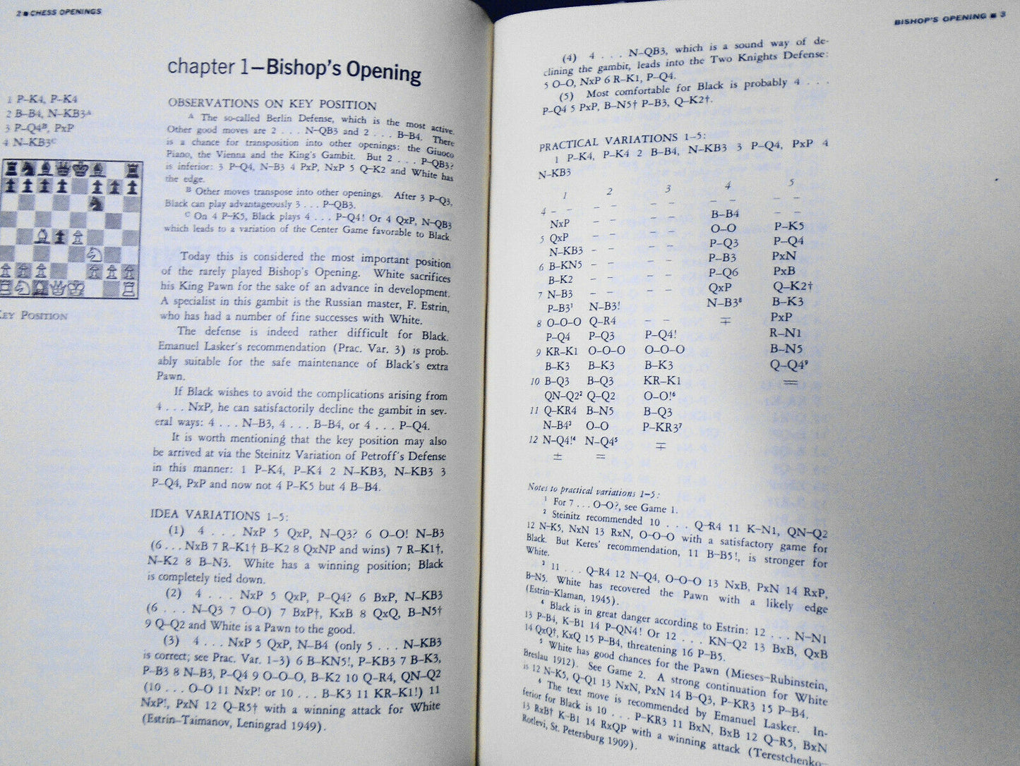 Chess Openings : Theory and Practice, by I. A. Horowitz. 1964.