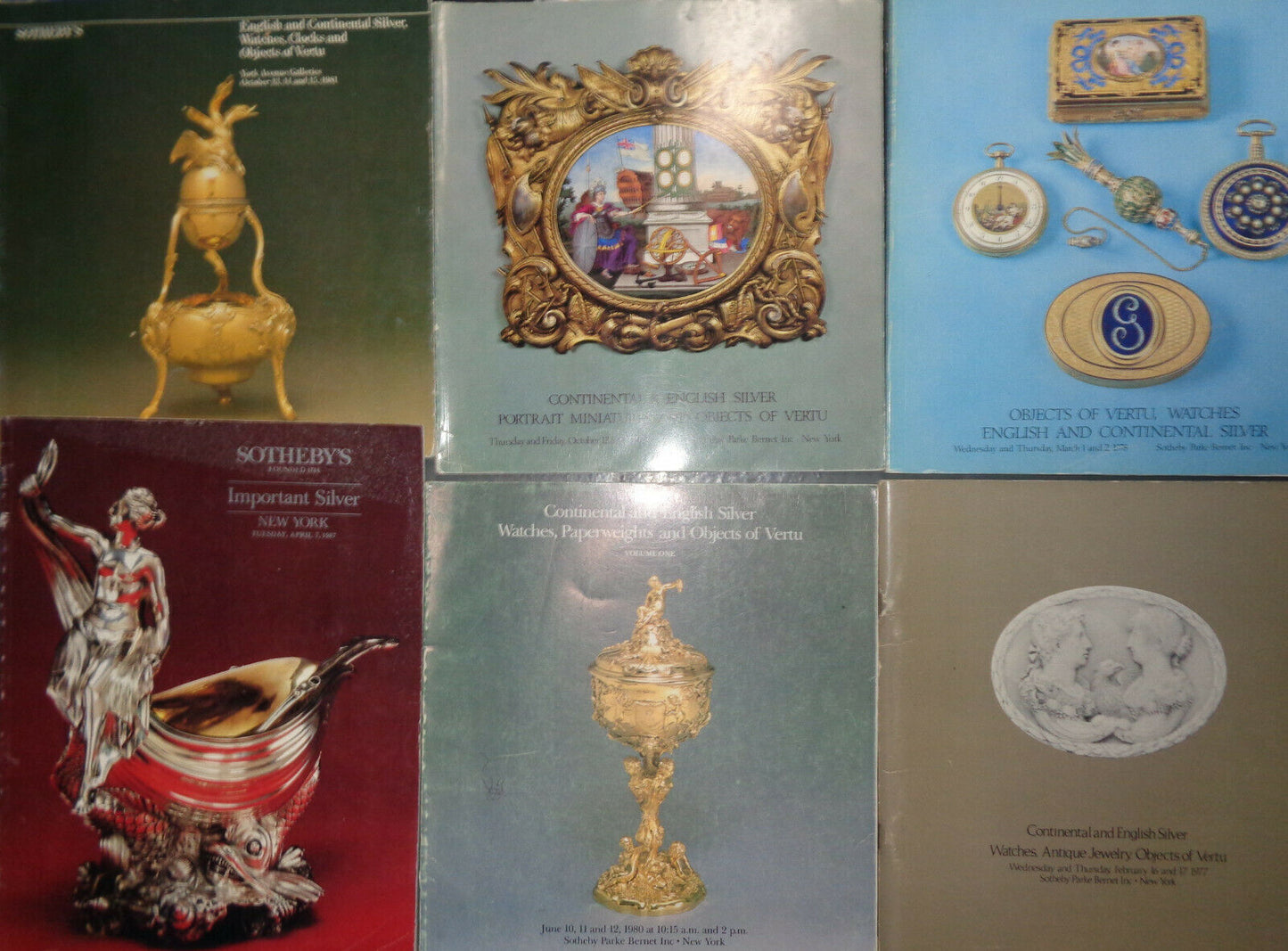 20 Sotheby's Silver auction catalogs 1970s - 1980 lot