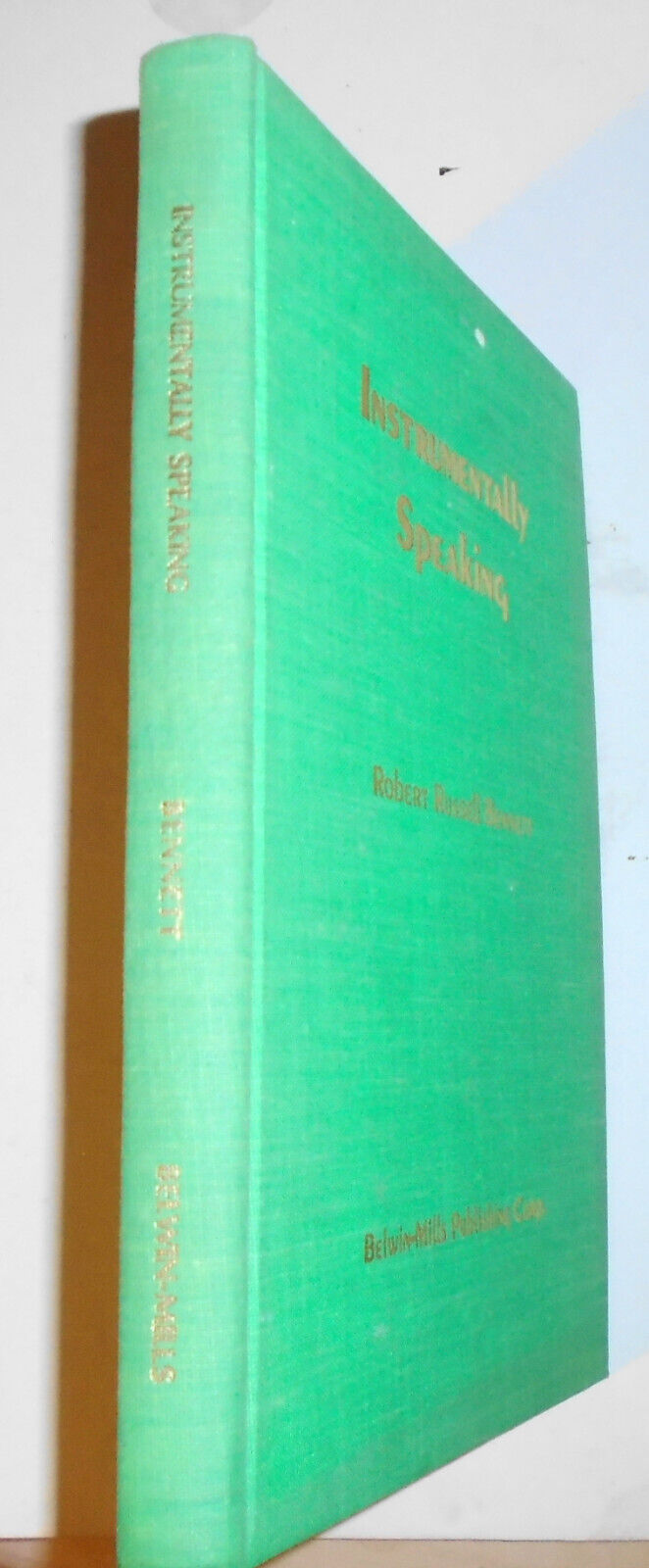 Instrumentally Speaking by Robert Russell Bennett - 1975 First edition Hardcover