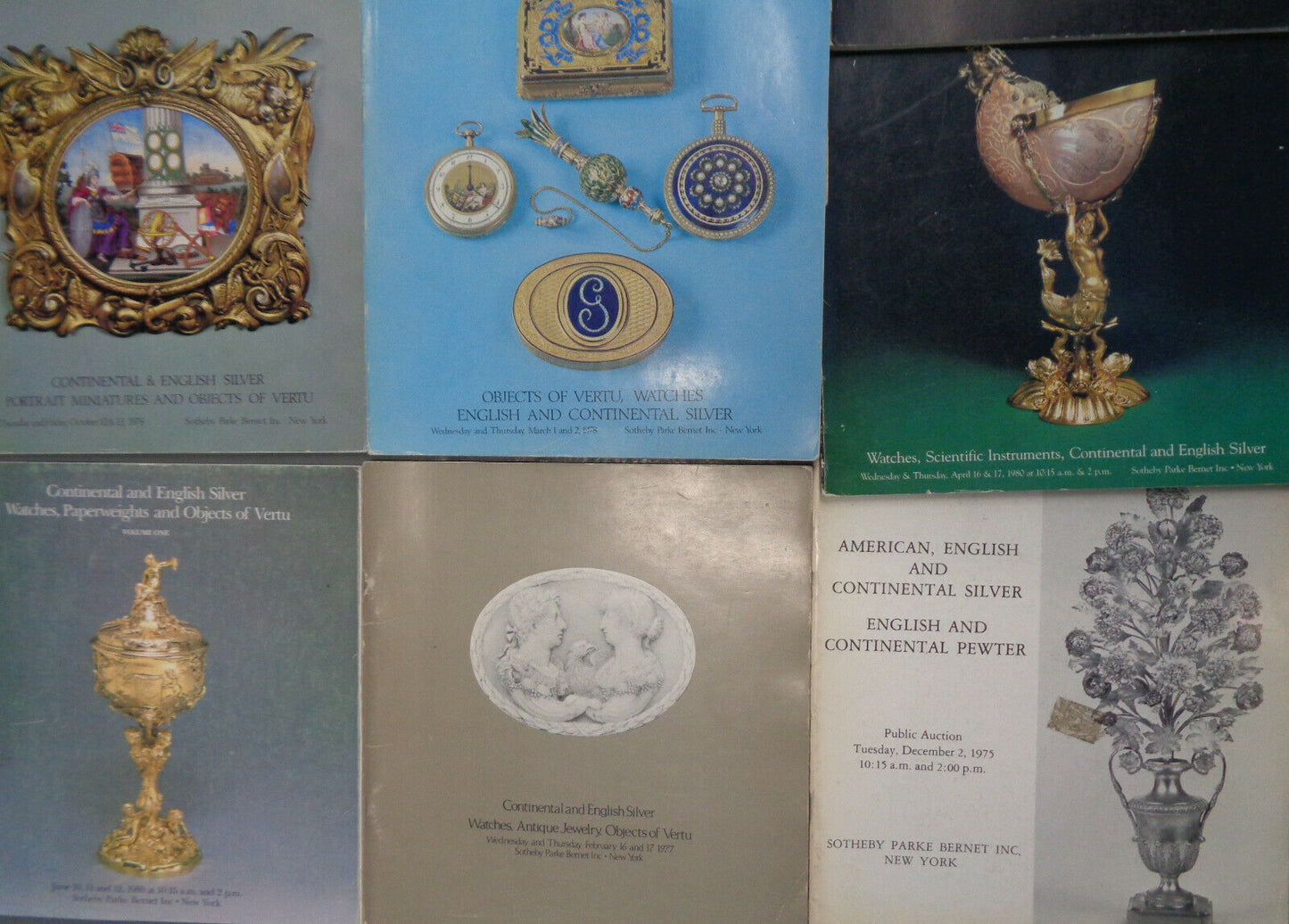 20 Sotheby's Silver auction catalogs 1970s - 1980 lot