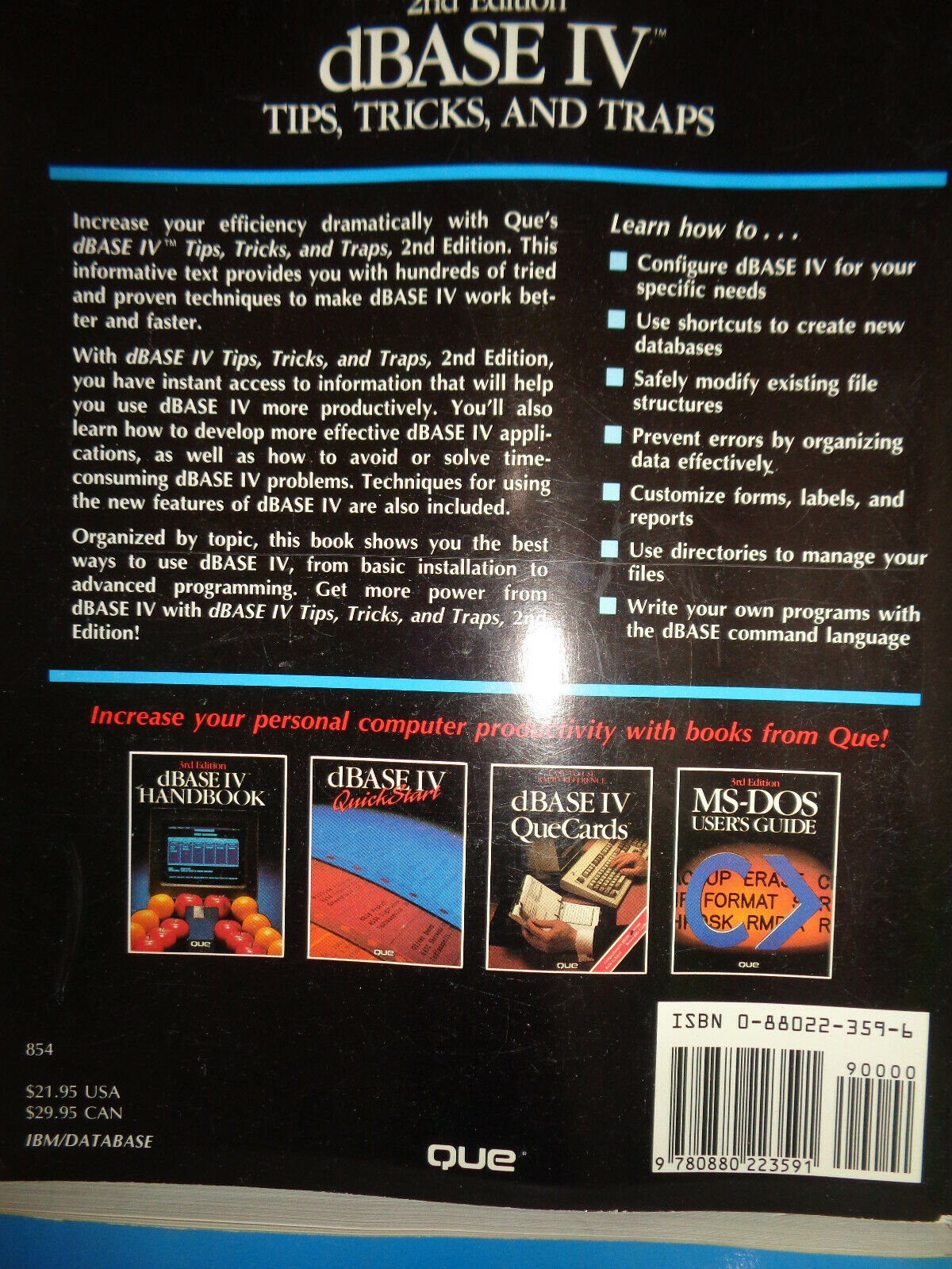 dBASE IV database programming lot of 8 books