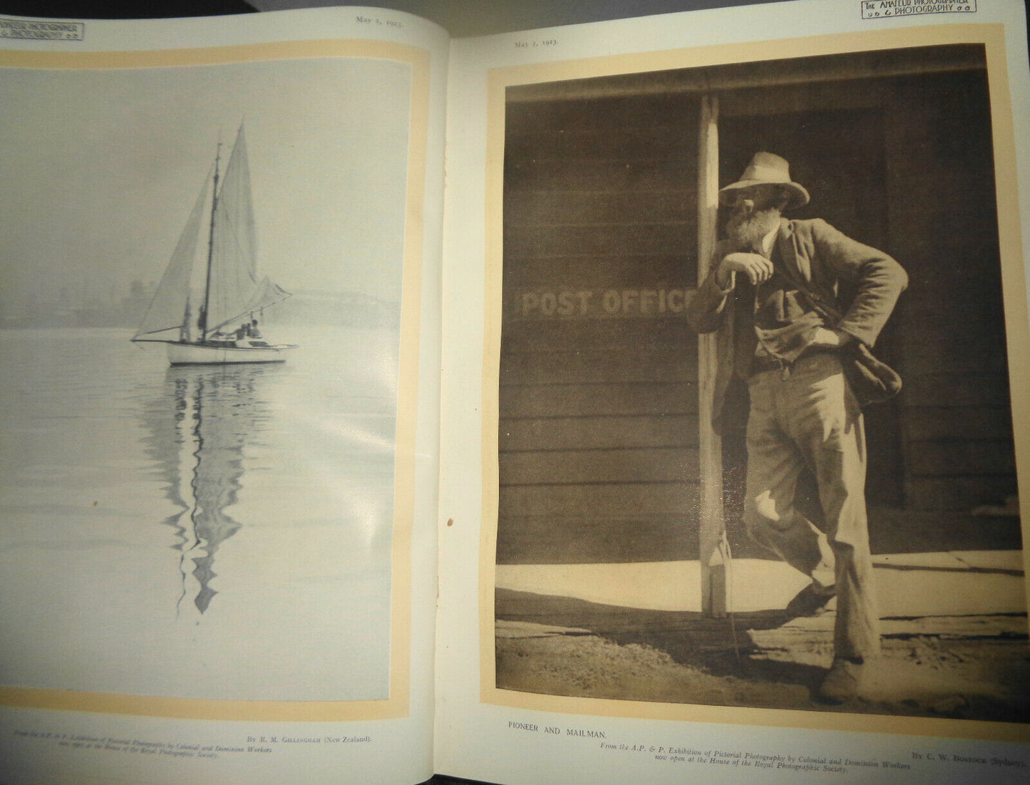 AMATEUR PHOTOGRAPHER & PHOTOGRAPHY, 1923 - 1924. All photos bound volume.