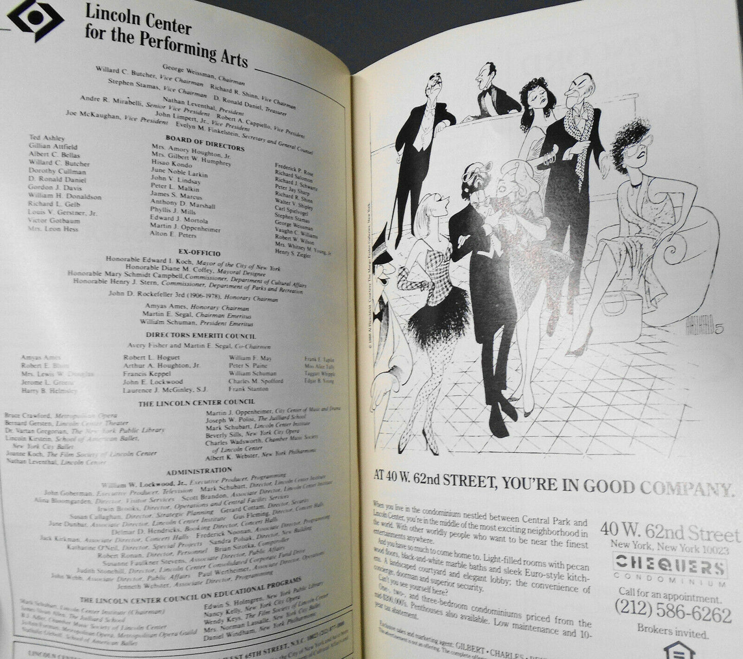 A Tribute To Bette Davis - Stagebill - April 1989 - Lincoln Center, April 1989
