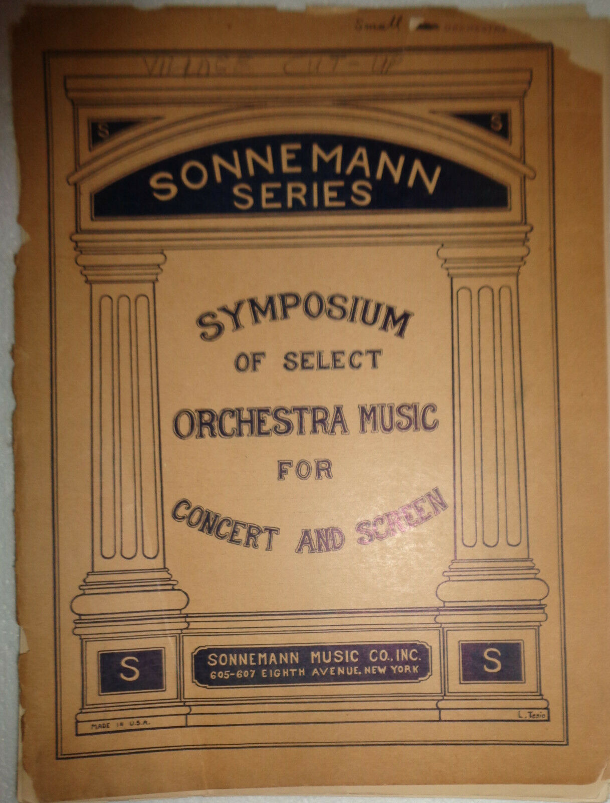 THE VILLAGE CUT-UP : RURAL REVELS, by C. A. Egener - 1926 orchestra score