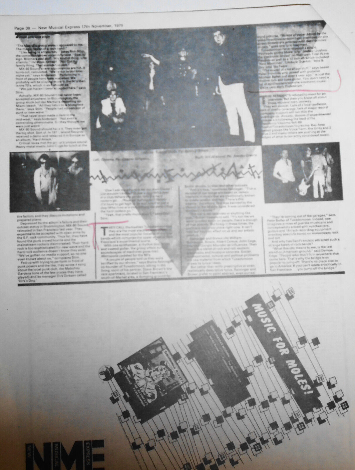 1979 Ralph Records Press Release :  The Residents, MX-80 Sound, Tuxedomoon