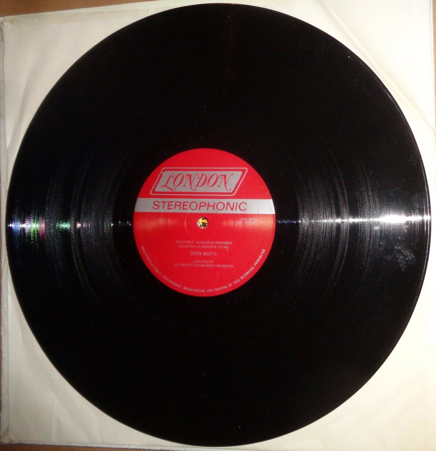 STRAVINSKY, LE SACRE DU PRINTEMPS - LP - Zubin Mehta, L.A. Philharmonic CS 6664