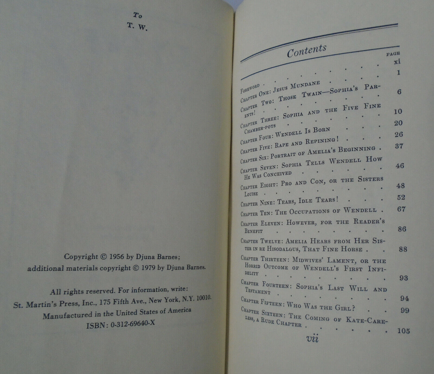Ryder, by Djuna Barnes. 1979 Hardcover/DJ. Fine/Fine. Illustrations by author.