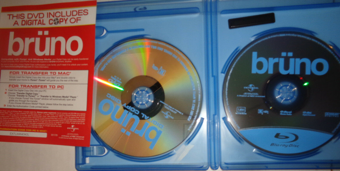Brüno (Blu-ray Disc, 2009) - Like New