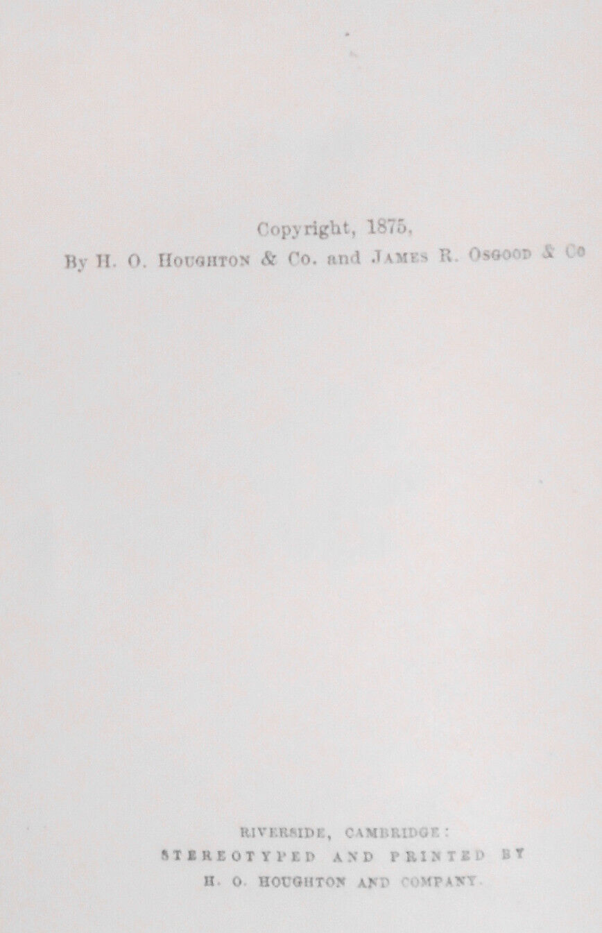 Henry James : Roderick Hudson. First American edition, 1876. First state.