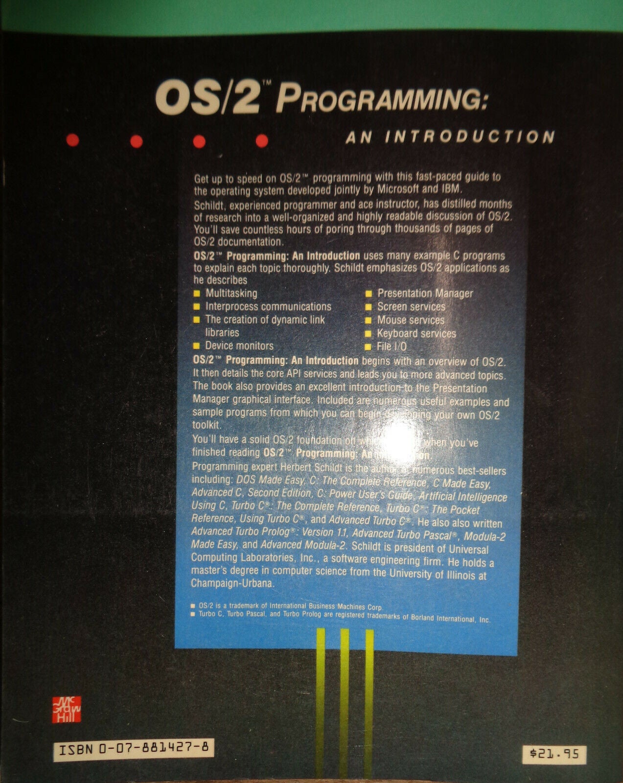 OS/2 programming lot of 7 books