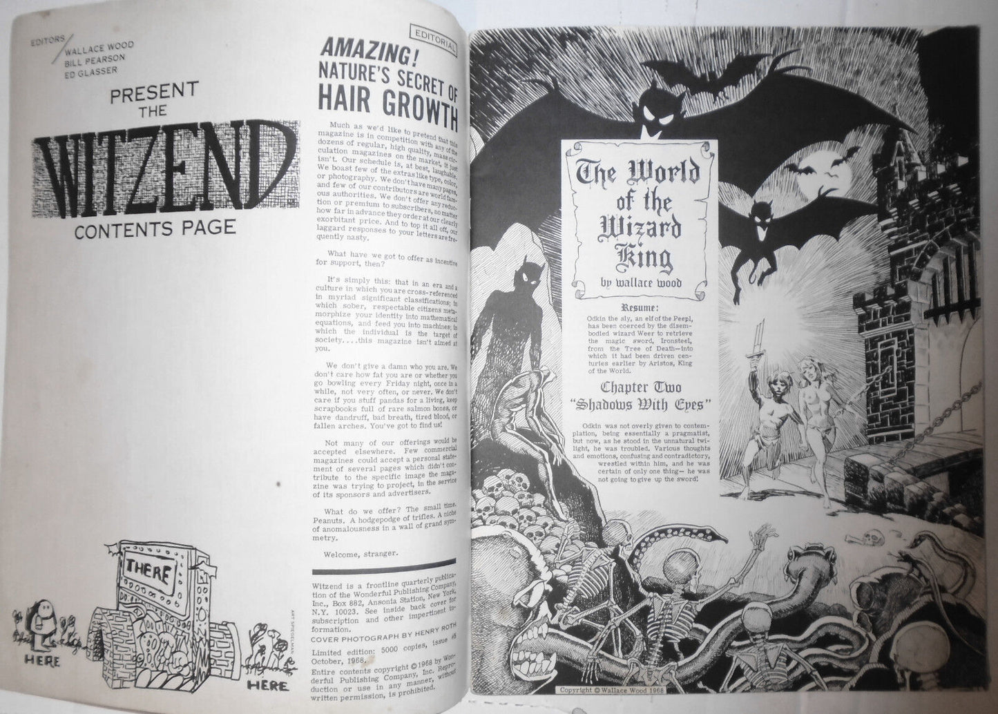 Witzend #5 1968 Wallace Wood - Vaughn Bode - Jim Steranko - Reed Crandall - Jaf