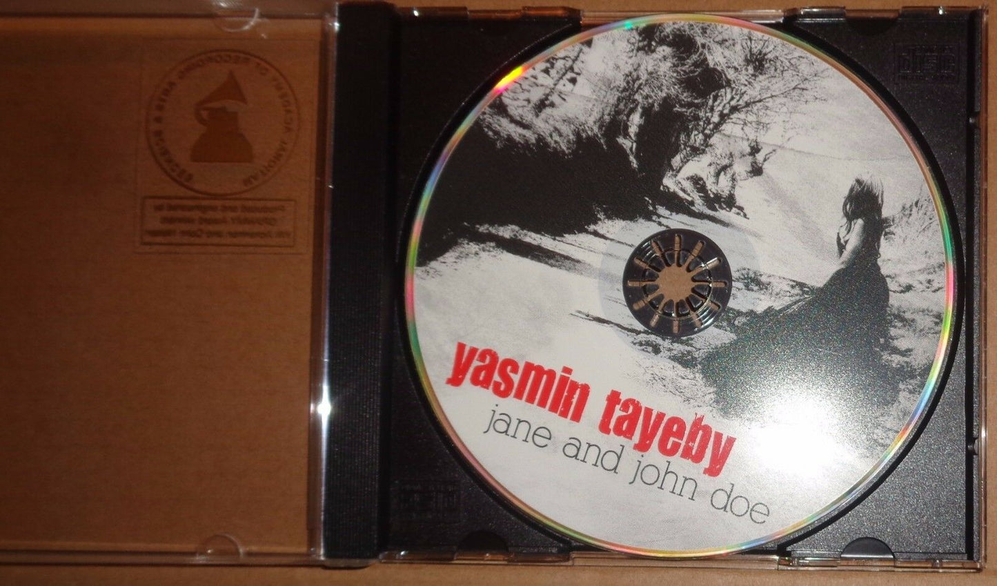 Jane and John Doe by Yasmin Tayeby - Rare Promo CD Album. 2009. 5 Tracks