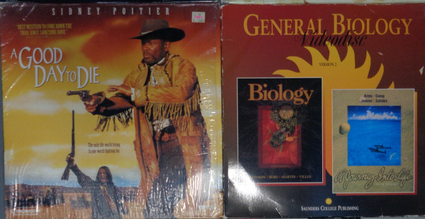 16 Laserdiscs Lot - Movies, comedy, history - Excellent, 2 sealed