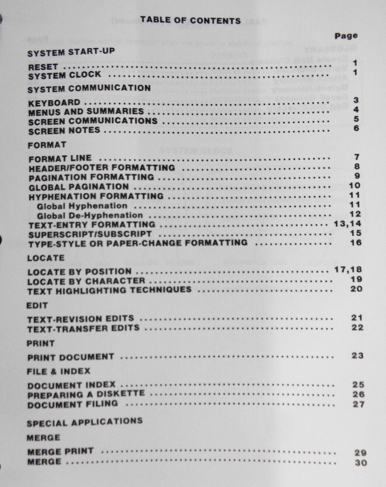Word-Tex Wang Training Manual, 1983 - Word-processing and Mathematics