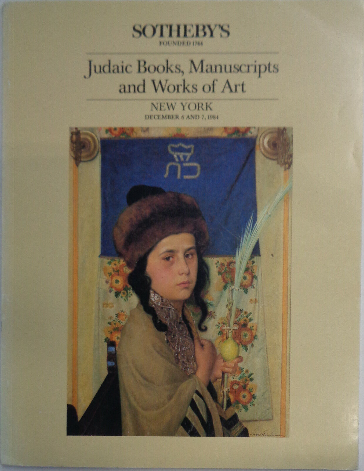 6 Sotheby's Catalogs: Judaica / Hebraica / Hebrew Printed Books & Manuscripts..