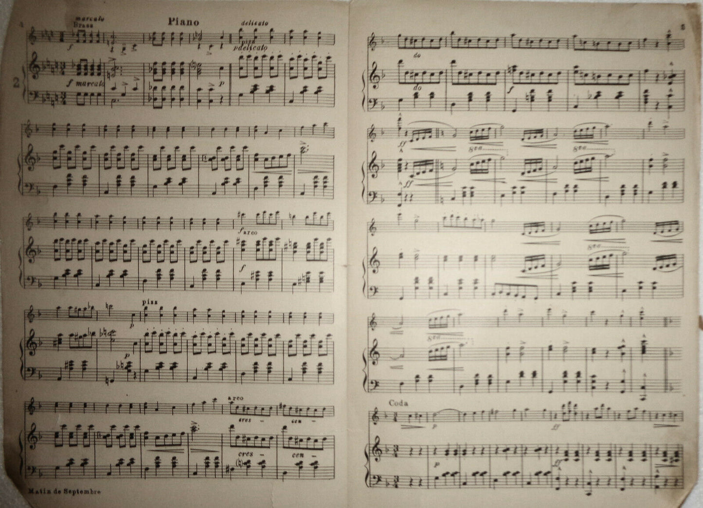 MATIN DE SEPTEMBRE (SEPTEMBER MORN), by Henry I Marshall. 1913 FOR ORCHESTRA