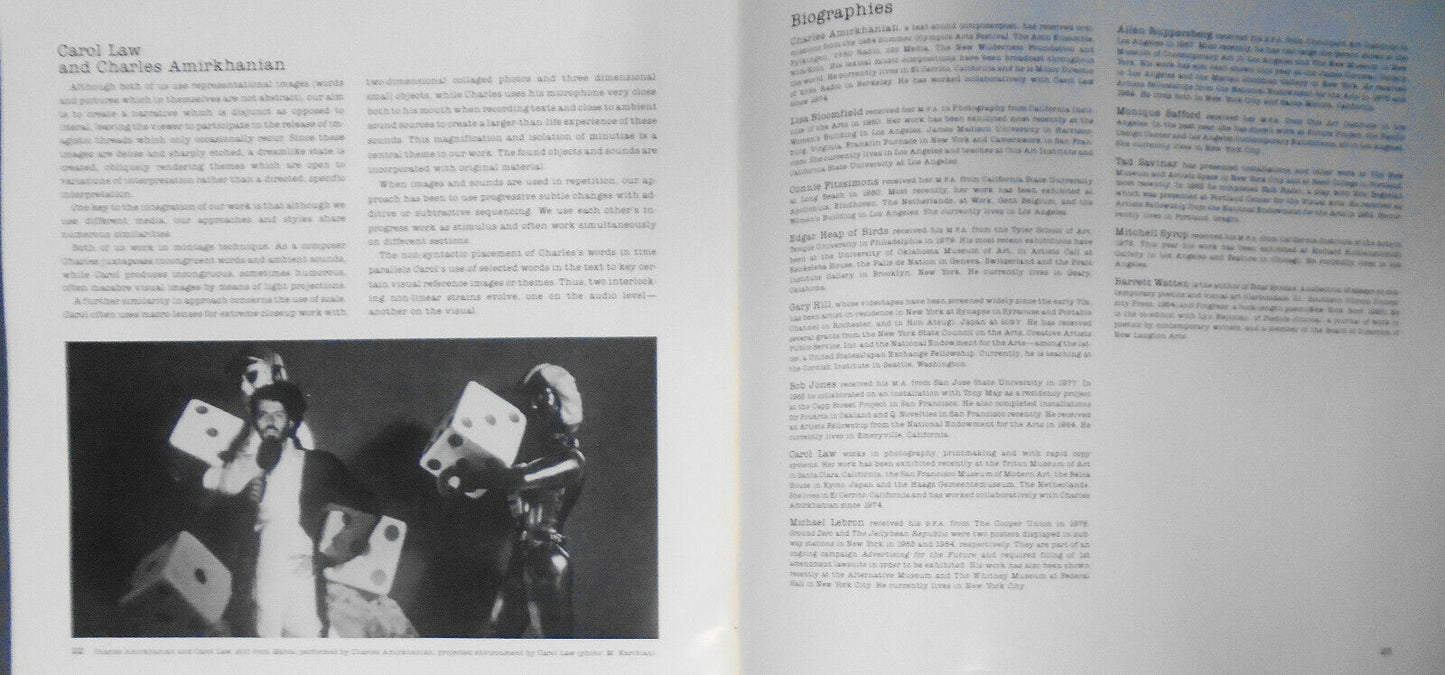 Image/word : the art of reading : New Langton Arts, October 8 - November 2, 1985