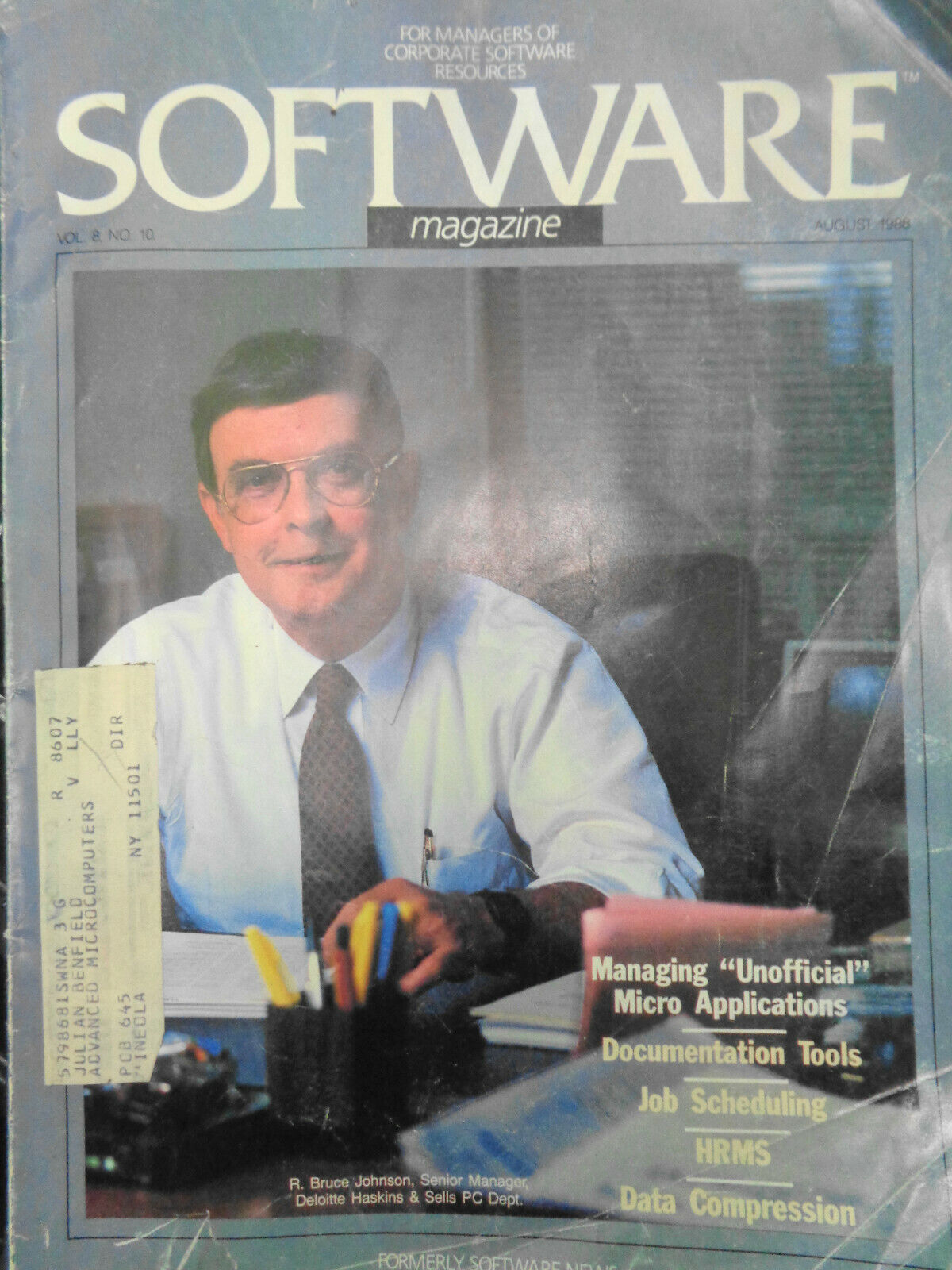 SOFTWARE Magazine 6 issues lot, 1988-1990