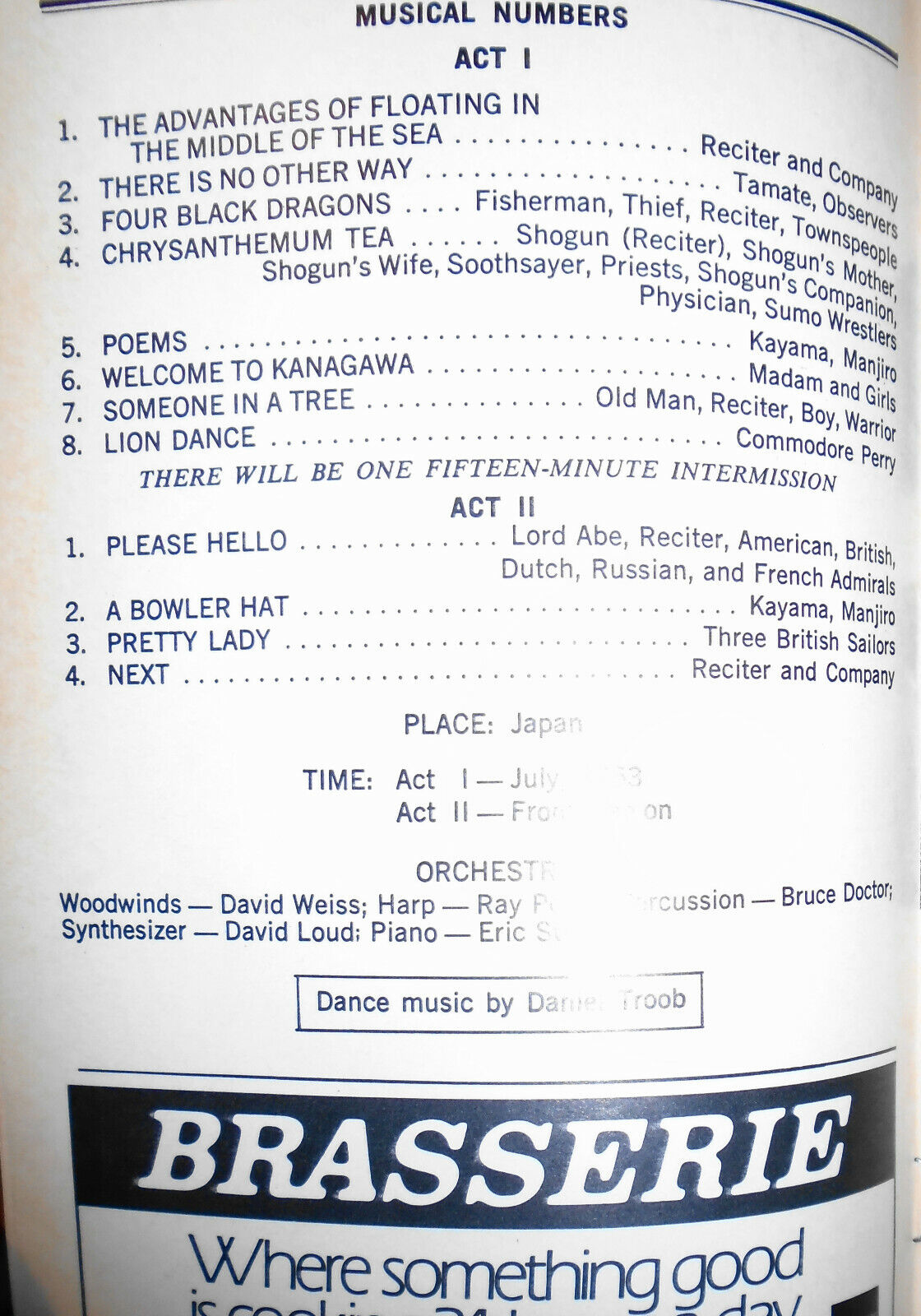 Candide, Follies & Pacific Overtures : 3 Sondheim Playbills