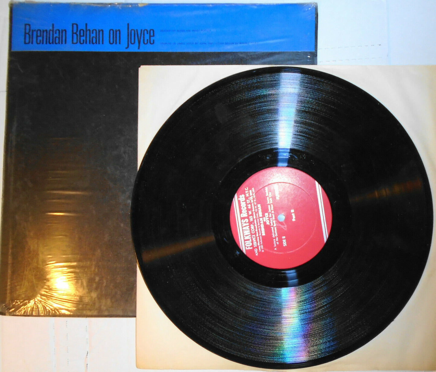 Brendan Behan – On Joyce LP - Folkways Records – FL9826 - 1962