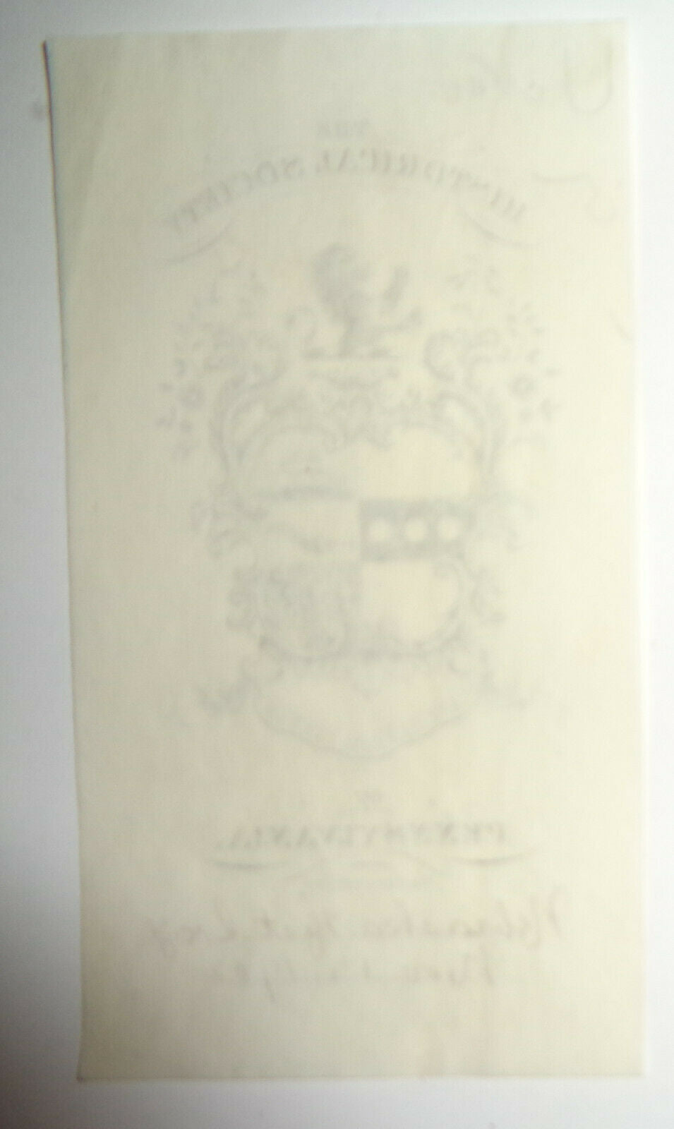 Historical Society of Pennsylvania, Ex Libris Bookplate, 1902.