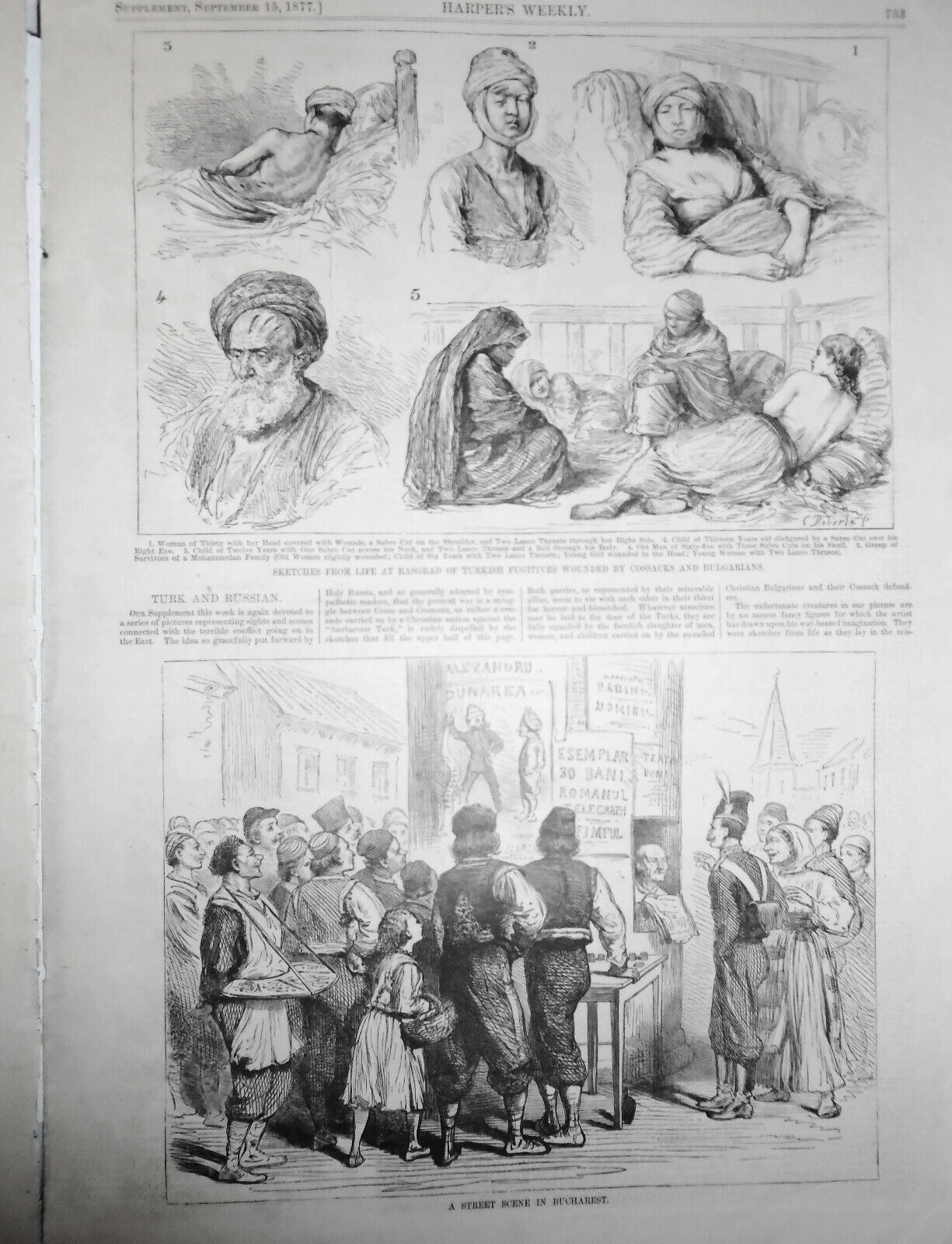 Harper's Weekly - Sep 15, 1877 - Original Issue- Brigham Young, Turk/Russian War