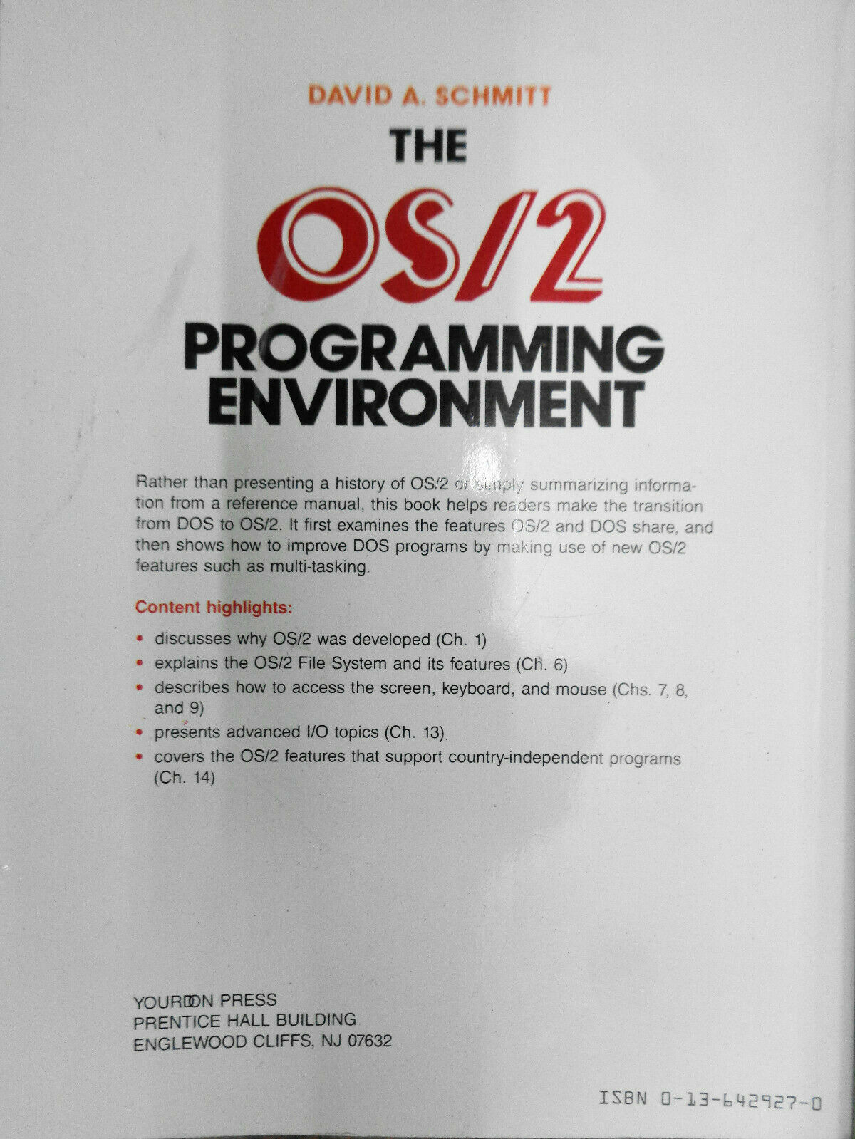 OS/2 programming lot of 7 books