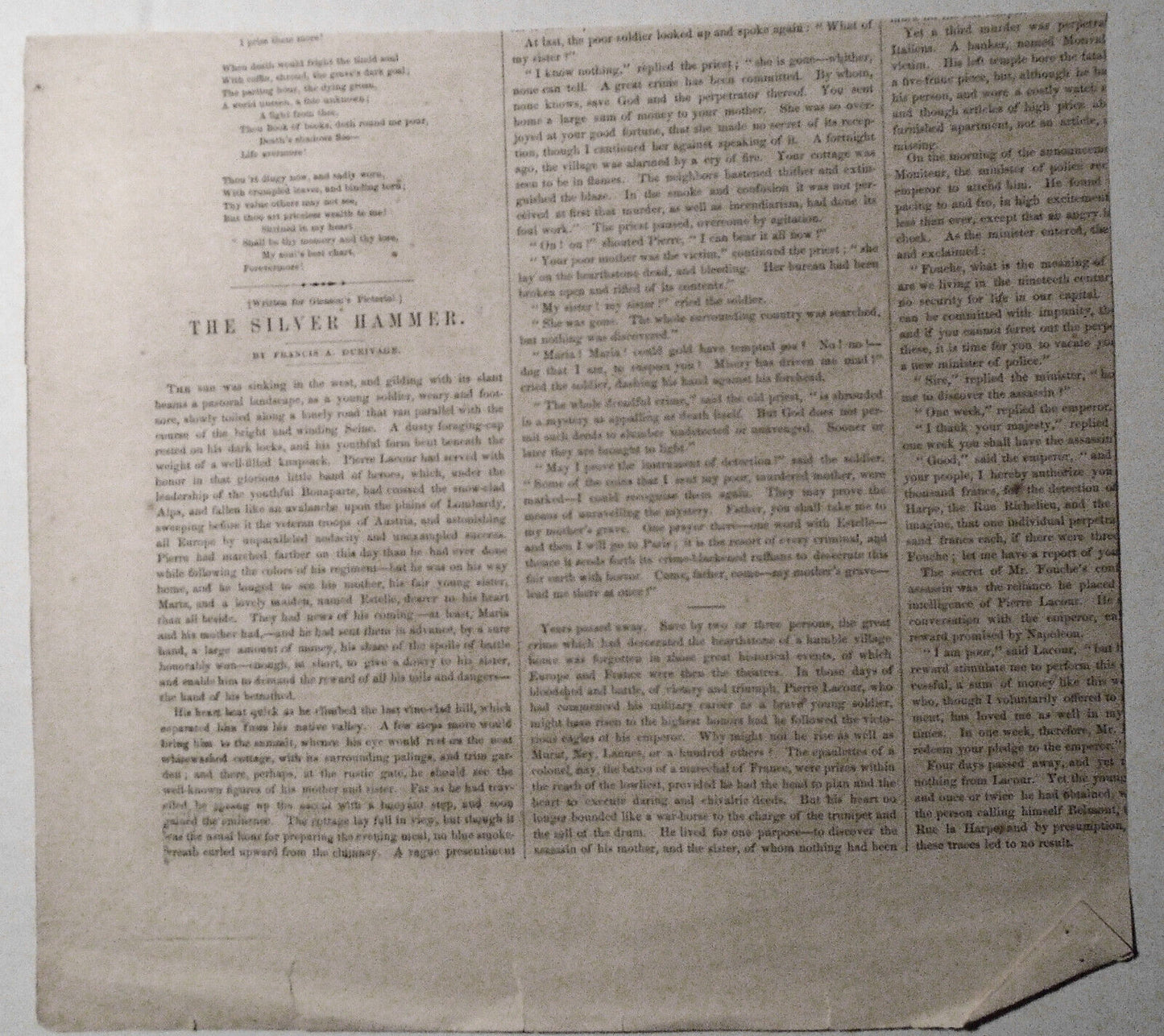 The Ancient Oak at Brighton, Mass. - Gleason's Pictorial, July 4, 1853