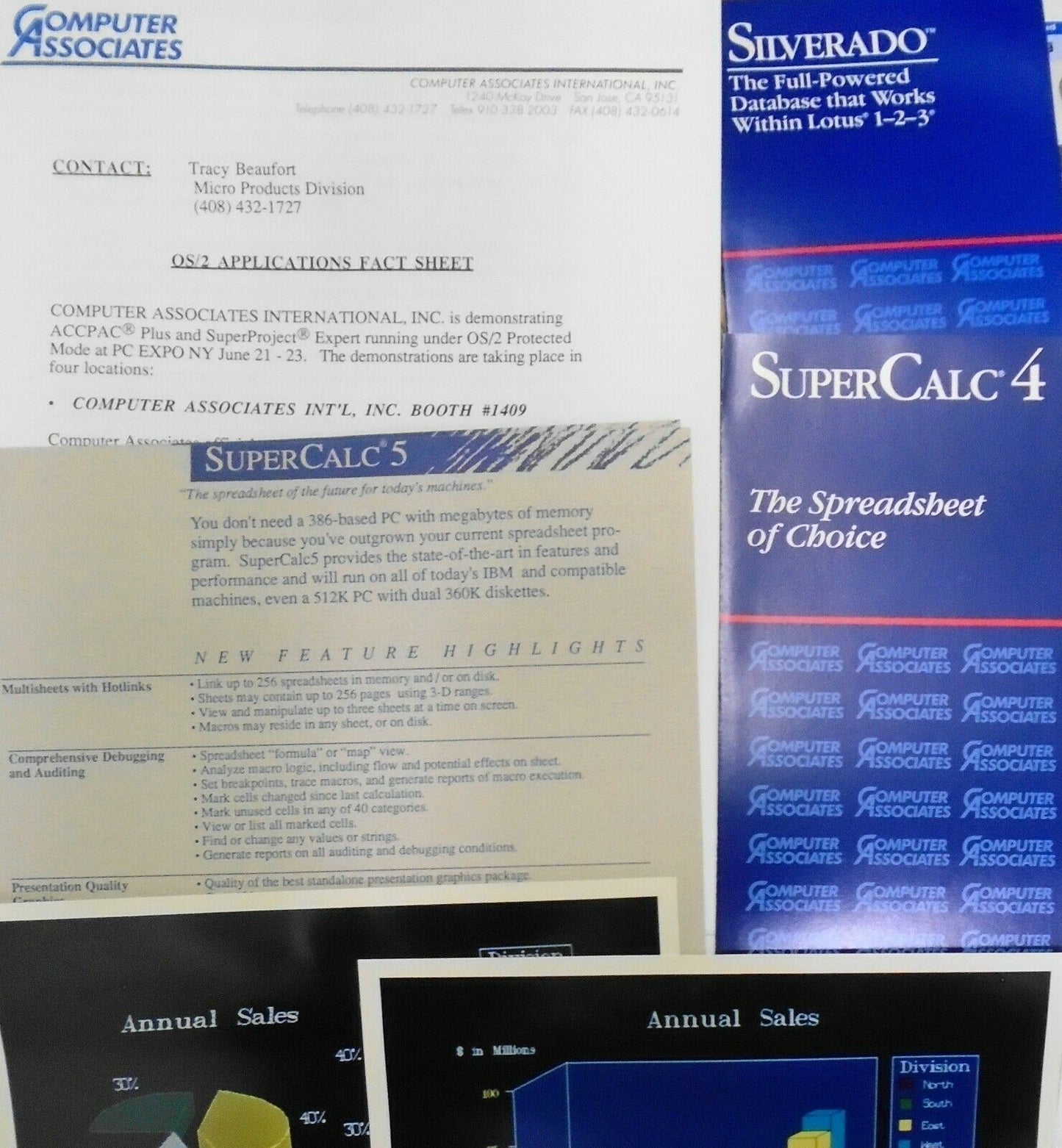 SuperCalc5 by Computer Associates : Demo Program and Press Kit. 1988. IBM 5 1/4"