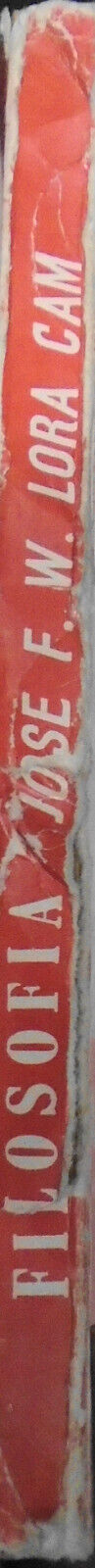 Filosofia, by Jose F W Lora Cam. 1987. Softcover. Tercer Mundo, Peru.