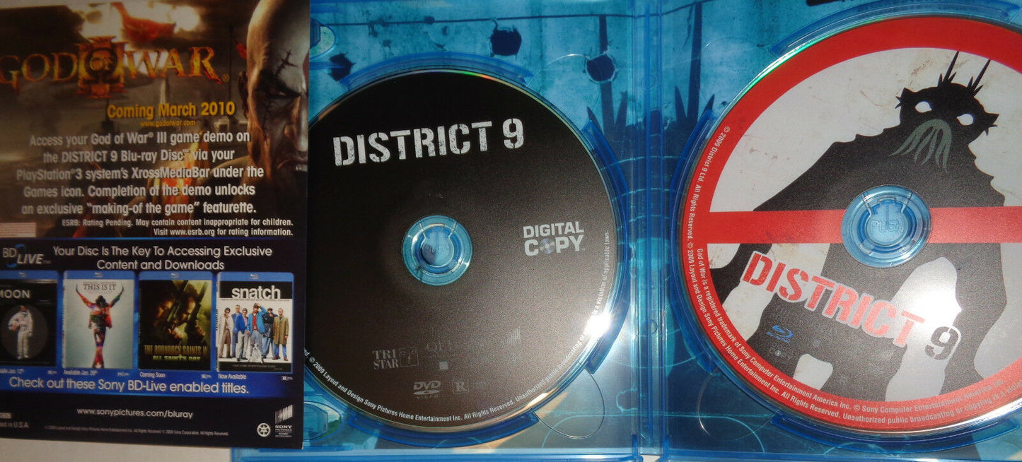 District 9 (Blu-ray Disc, 2009) - Like New