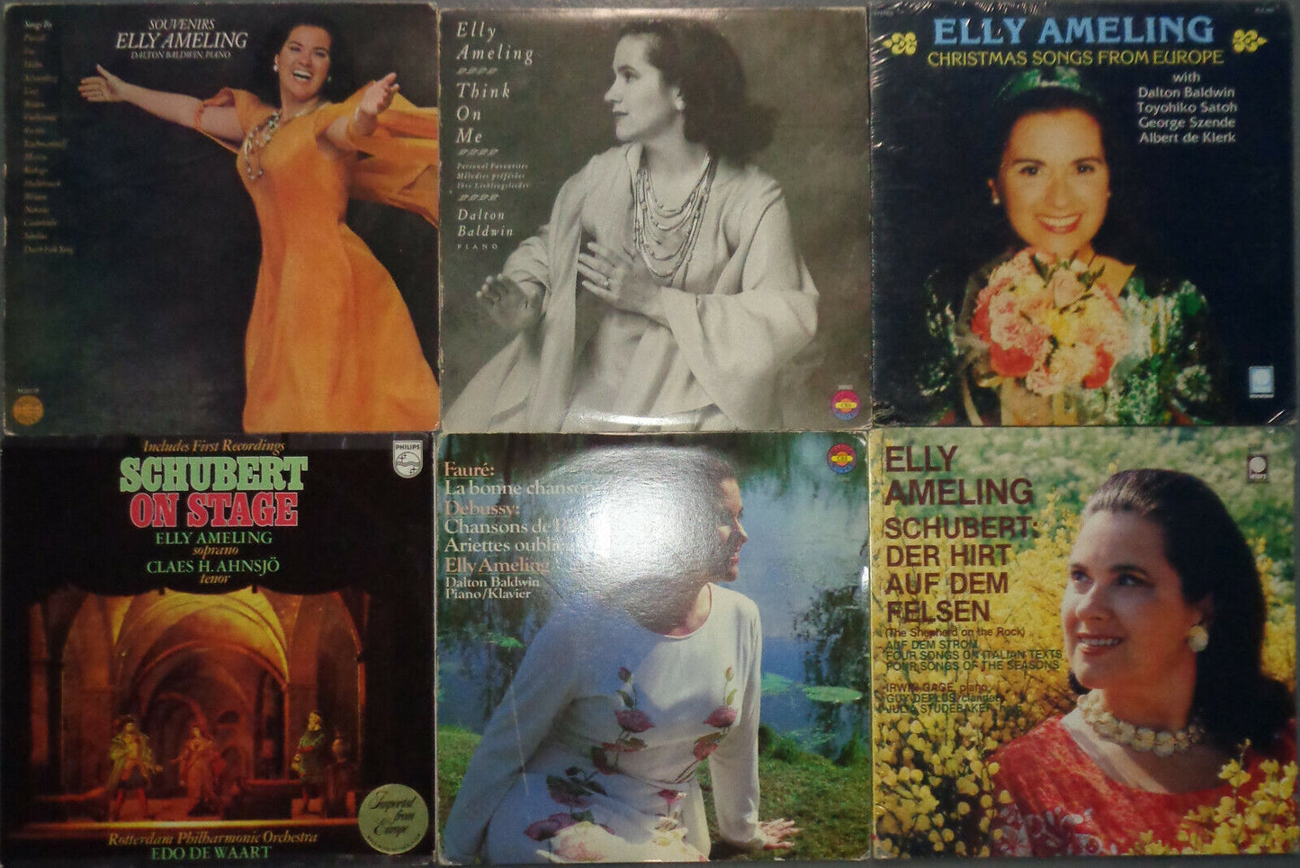 Elly Ameling : 6 LPs lot - 2 are mint, sealed - other 4 with near mint vinyls