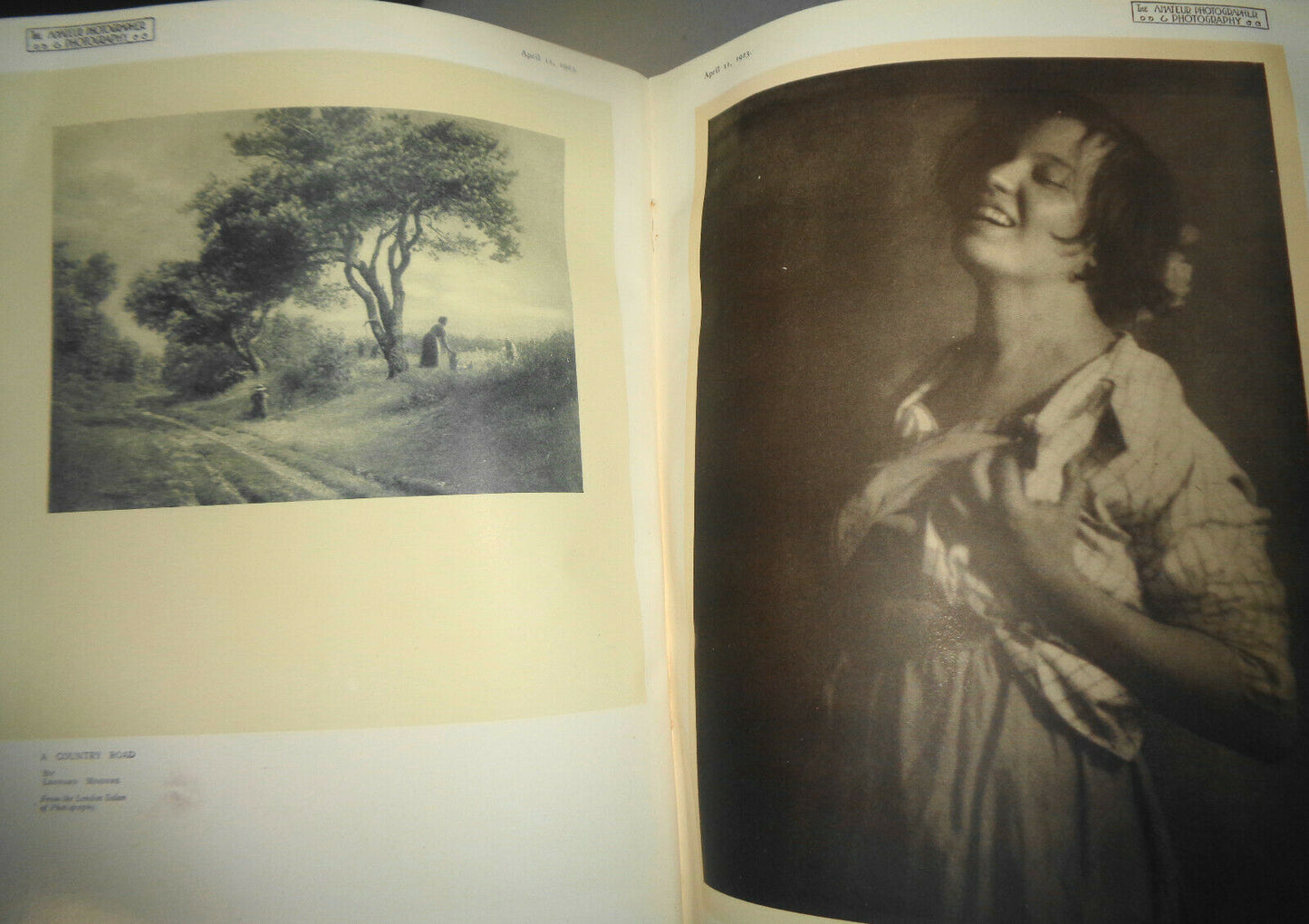 AMATEUR PHOTOGRAPHER & PHOTOGRAPHY, 1923 - 1924. All photos bound volume.