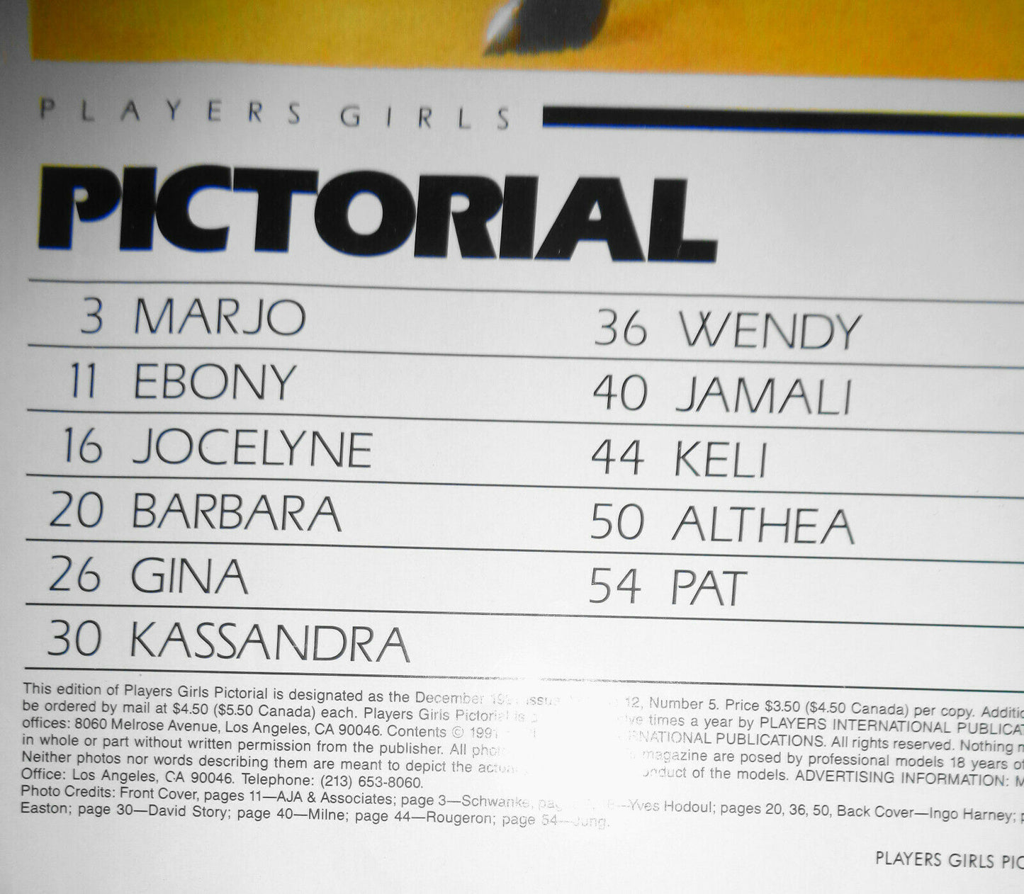 3 Players Magazine issues of 1991 - Heather Hunter - Black women