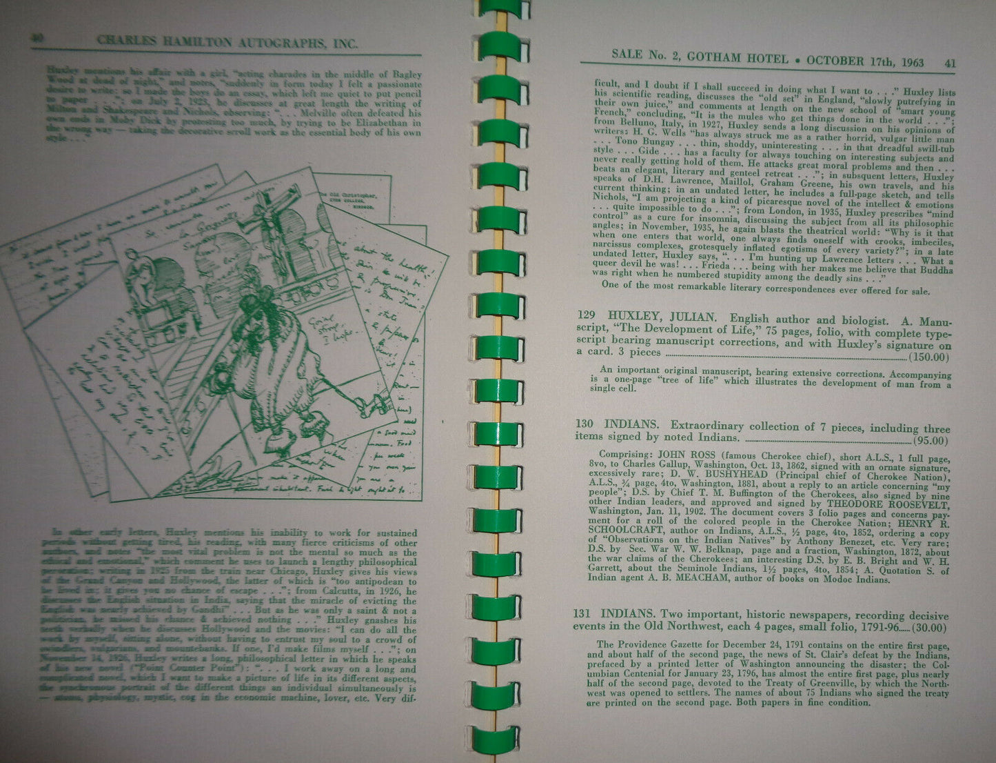 Charles Hamilton - Auction No. Two, 1963 Catalog with prices realized list