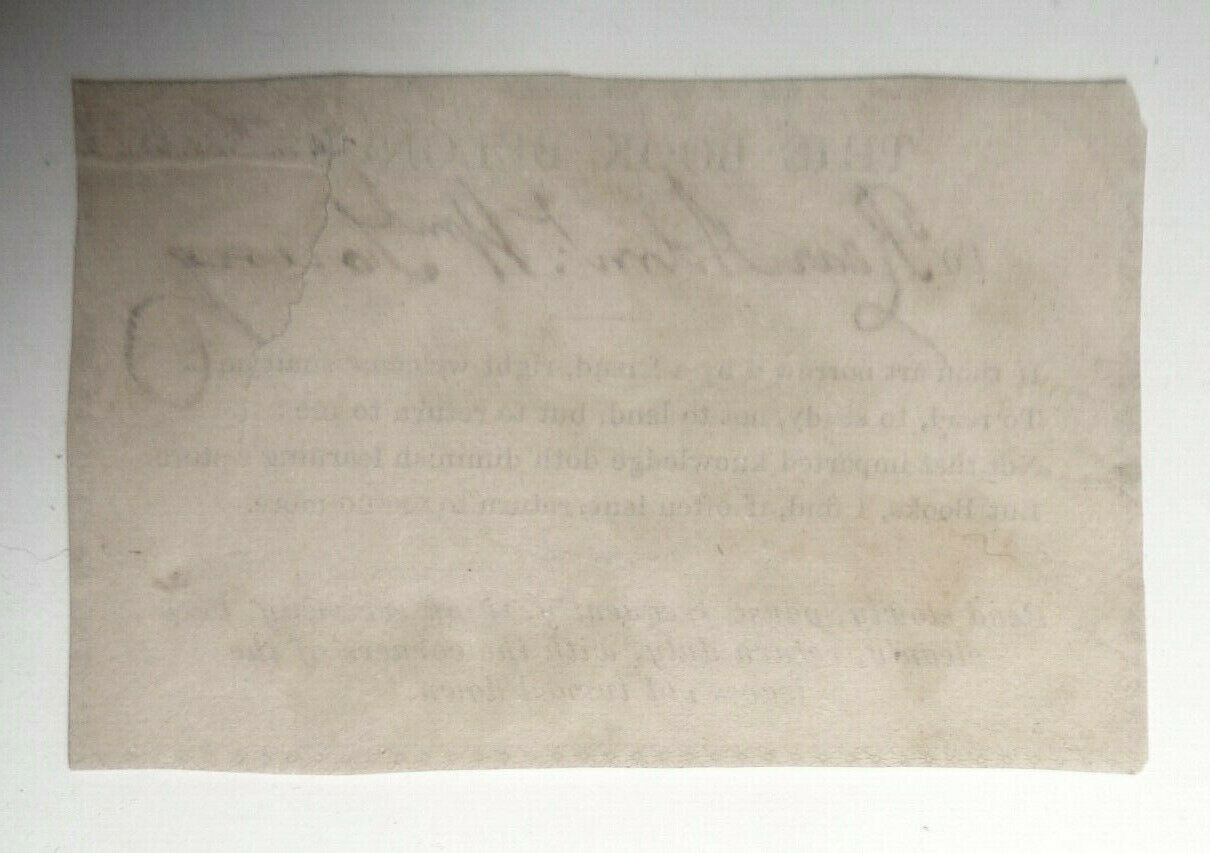 Rear Admiral William Young Ex Libris bookplate, signed - circa 1843