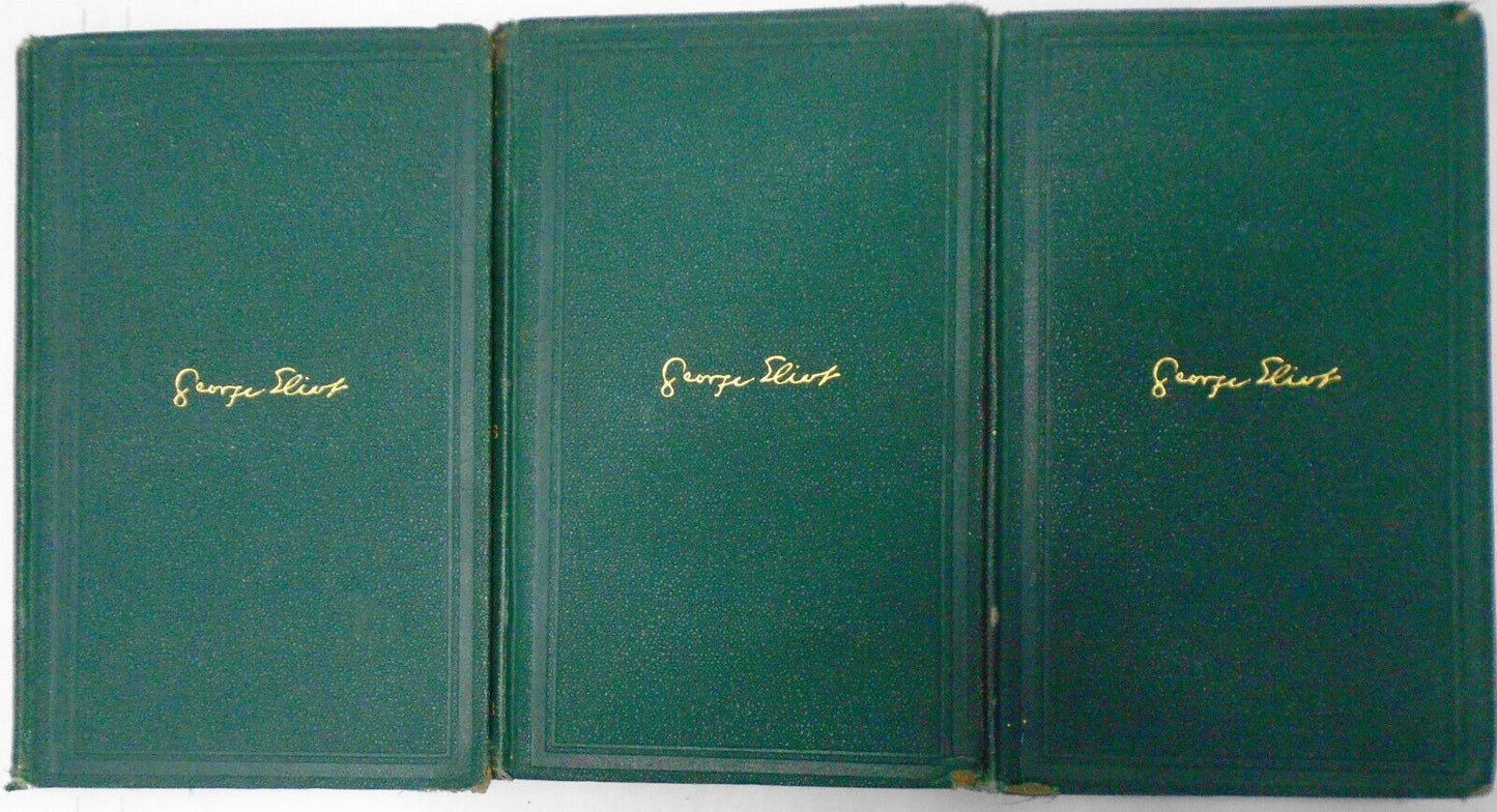 1885 George Eliot's Life As Related In Her Letters And Journals - 3 Volumes Set