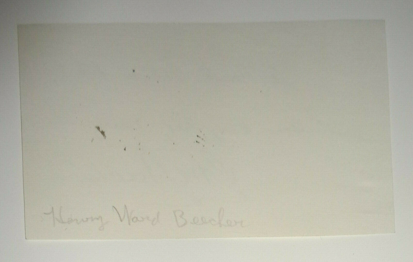 HENRY WARD BEECHER - abolitionist, autograph signed clipped sentiment 2/5/1863