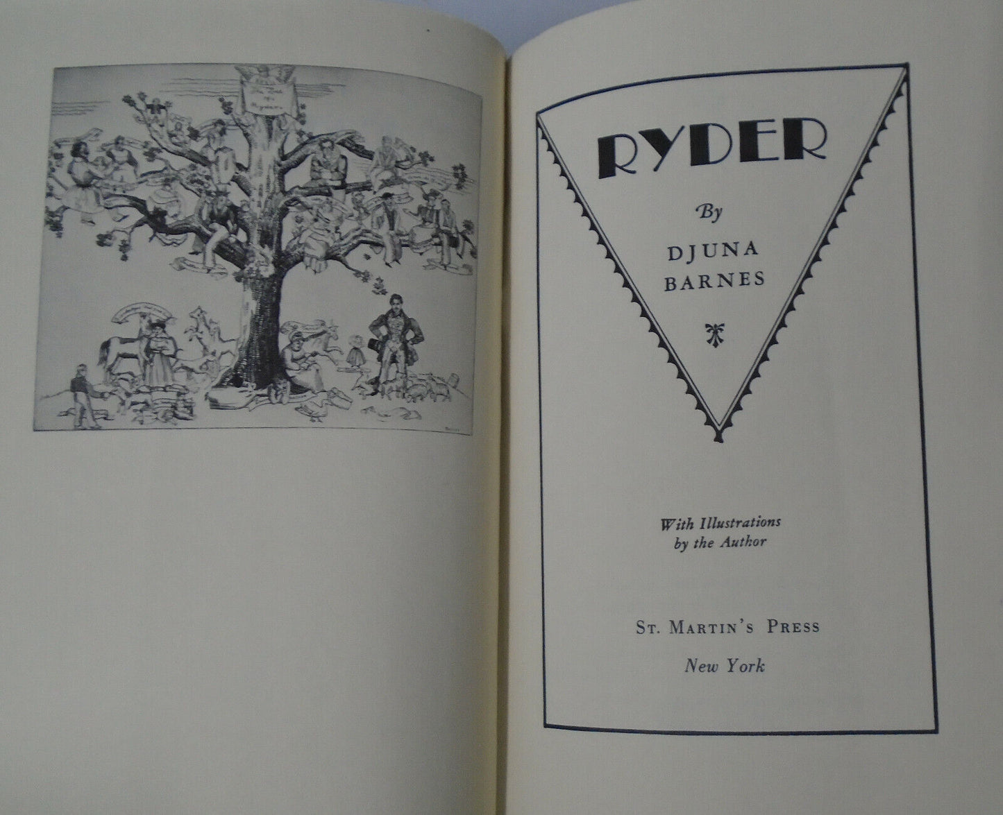 Ryder, by Djuna Barnes. 1979 Hardcover/DJ. Fine/Fine. Illustrations by author.