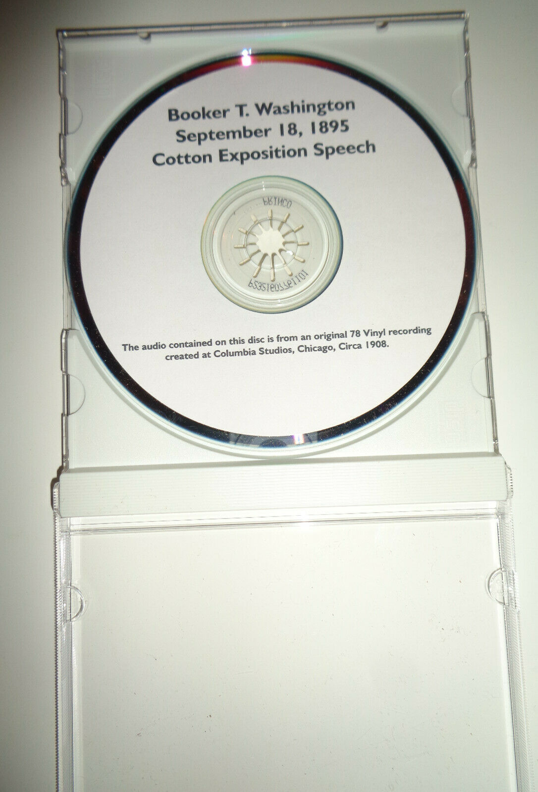 Rare Booker T. Washington Cotton Exposition Speech September 18, 1895 CD. New.
