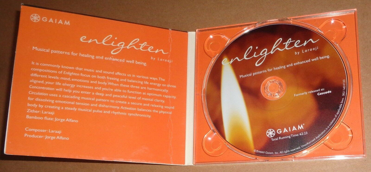 Enlighten, by Laraaji and Jorge Alfano - CD, Album 2005. Near Mint Gaiam 